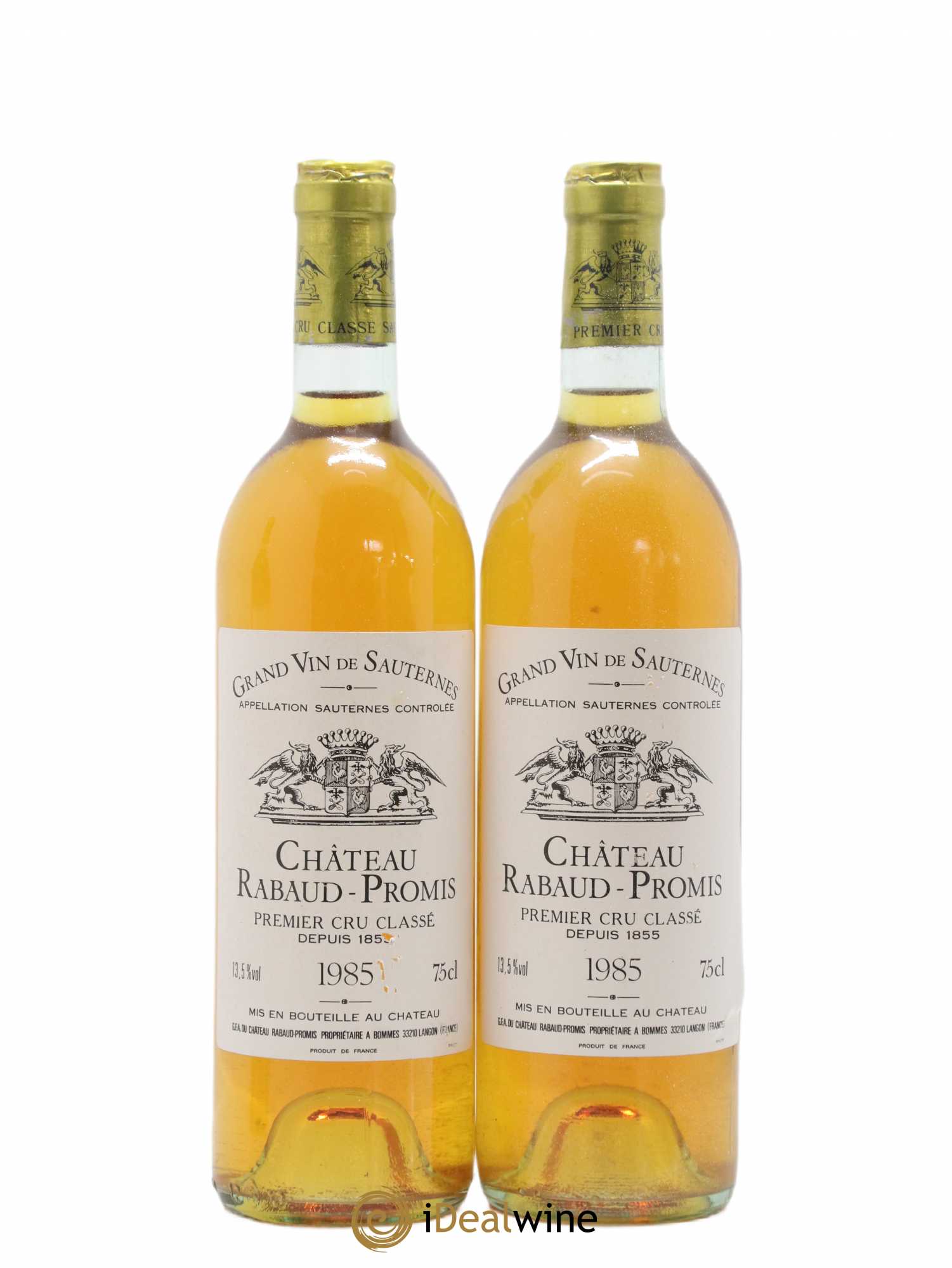 Château Rabaud Promis 1er Grand Cru Classé 1985 - Lotto di 2 bottiglie - 0
