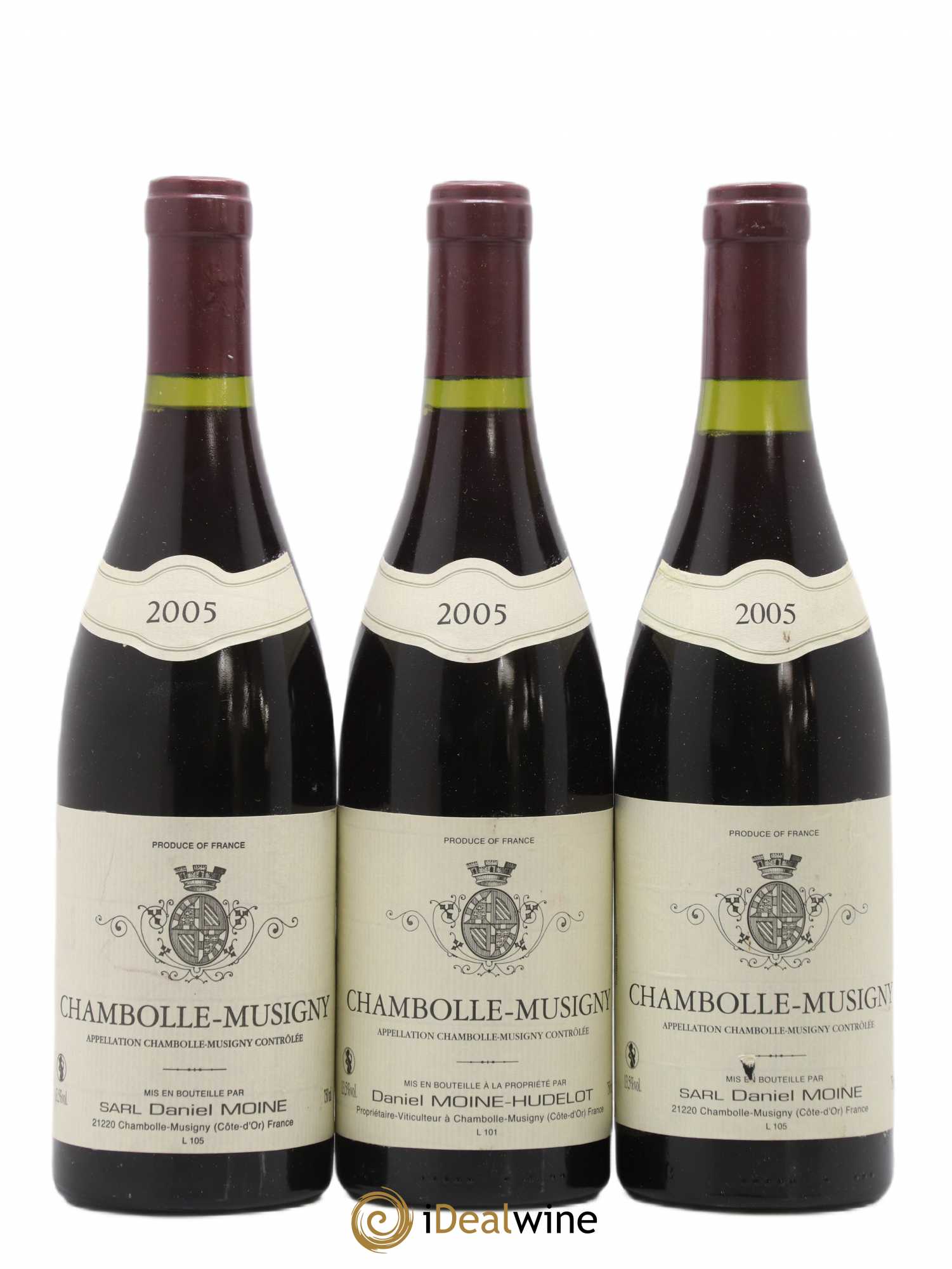 Chambolle-Musigny Moine-Hudelot (Domaine) 2005 - Lot de 3 bouteilles - 0
