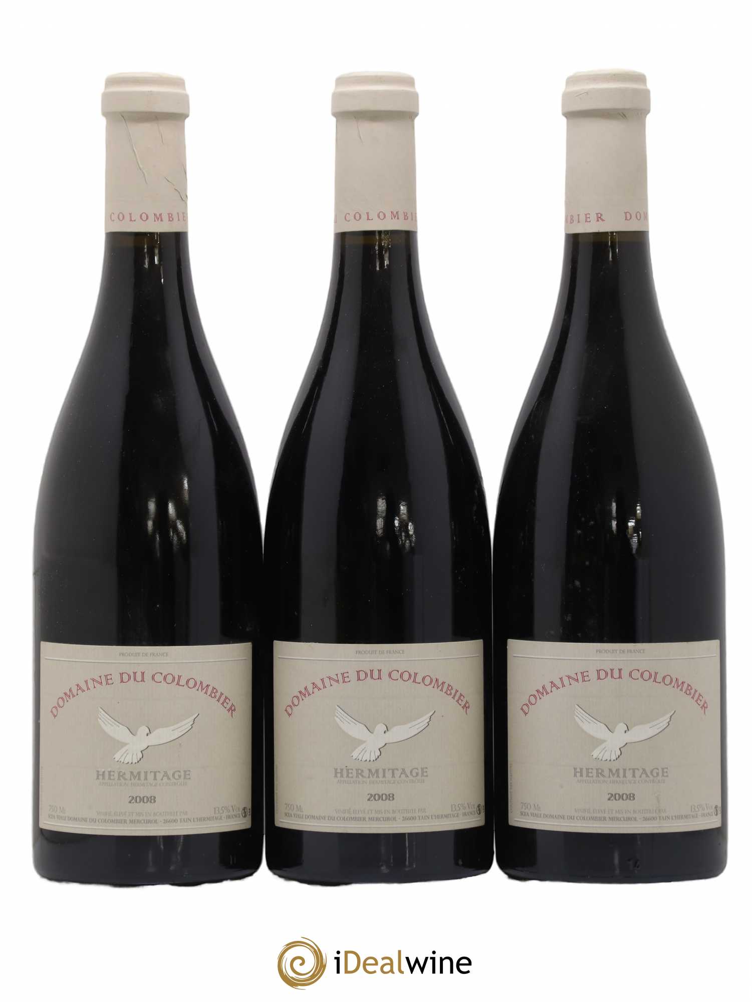 Hermitage Colombier (Domaine du) 2008 - Lot de 3 bouteilles - 0