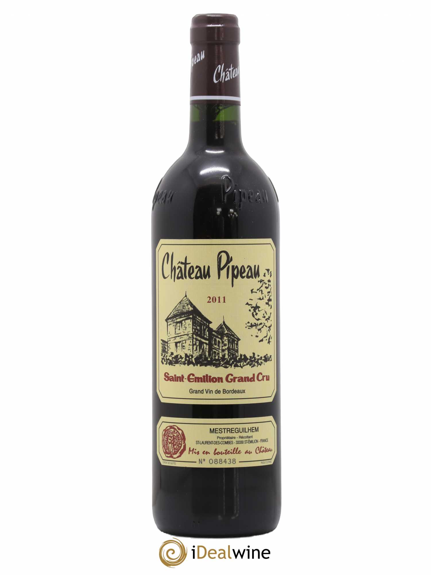 Château Pipeau 2011 - Lot de 1 bouteille - 0
