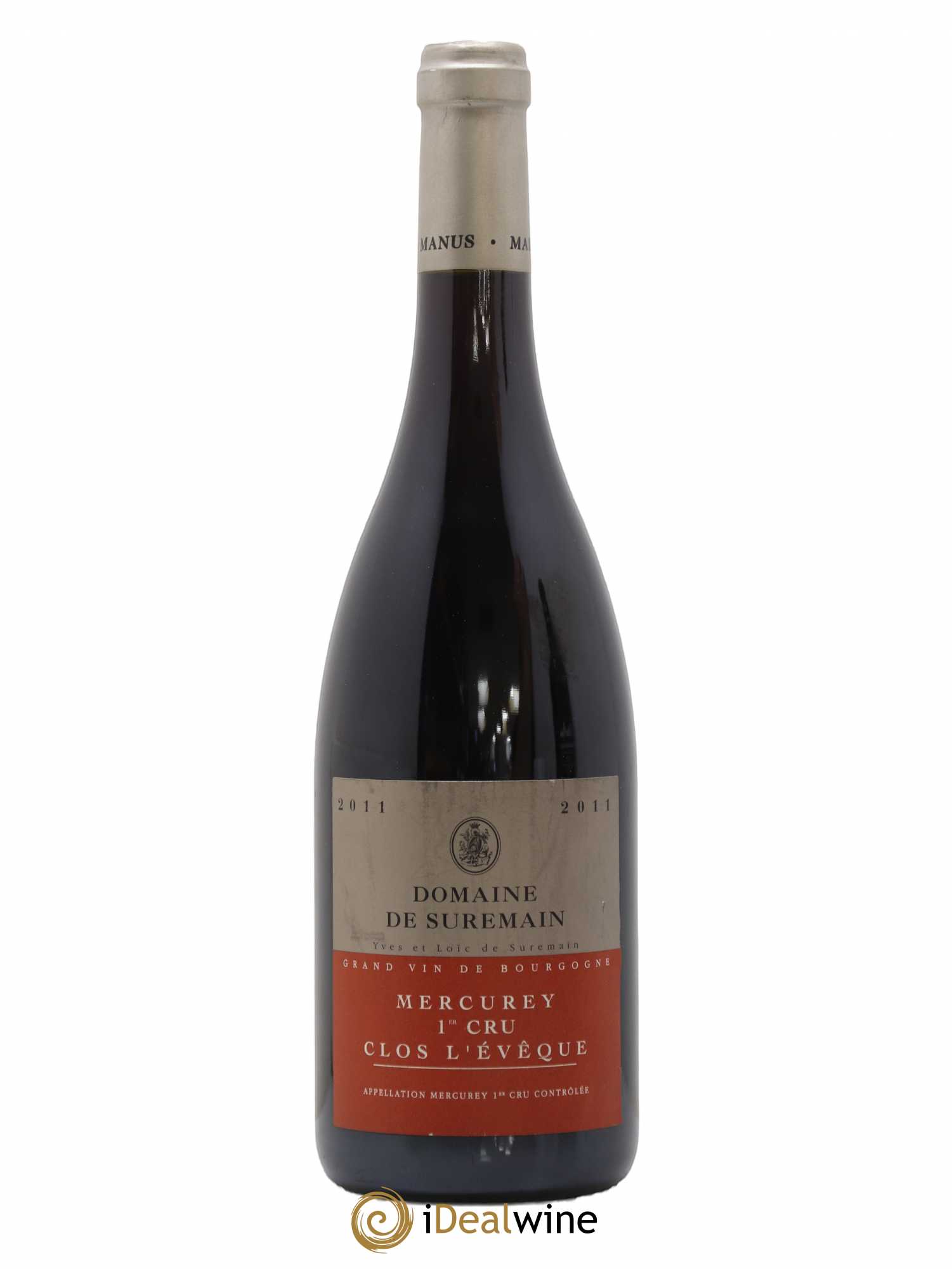 Mercurey 1er Cru Clos l'Eveque Domaine de Suremain 2011 - Posten von 1 Flasche - 0