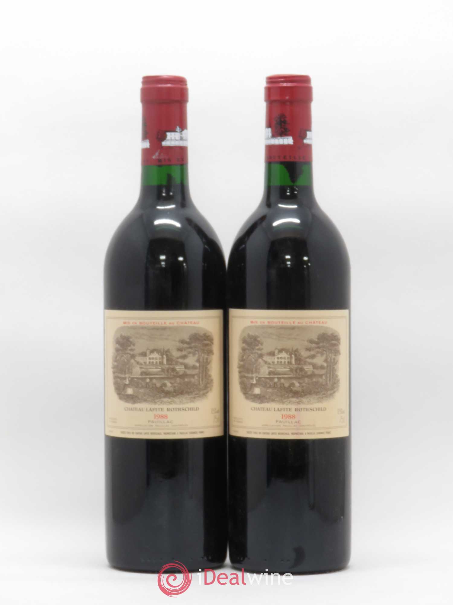 Château Lafite Rothschild 1er Grand Cru Classé 1988 - Lot de 2 bouteilles - 0