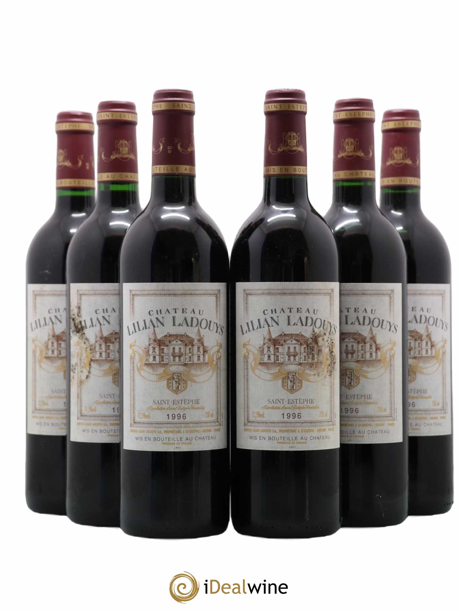 Château Lilian Ladouys Cru Bourgeois 1996 - Lot de 6 bouteilles - 0