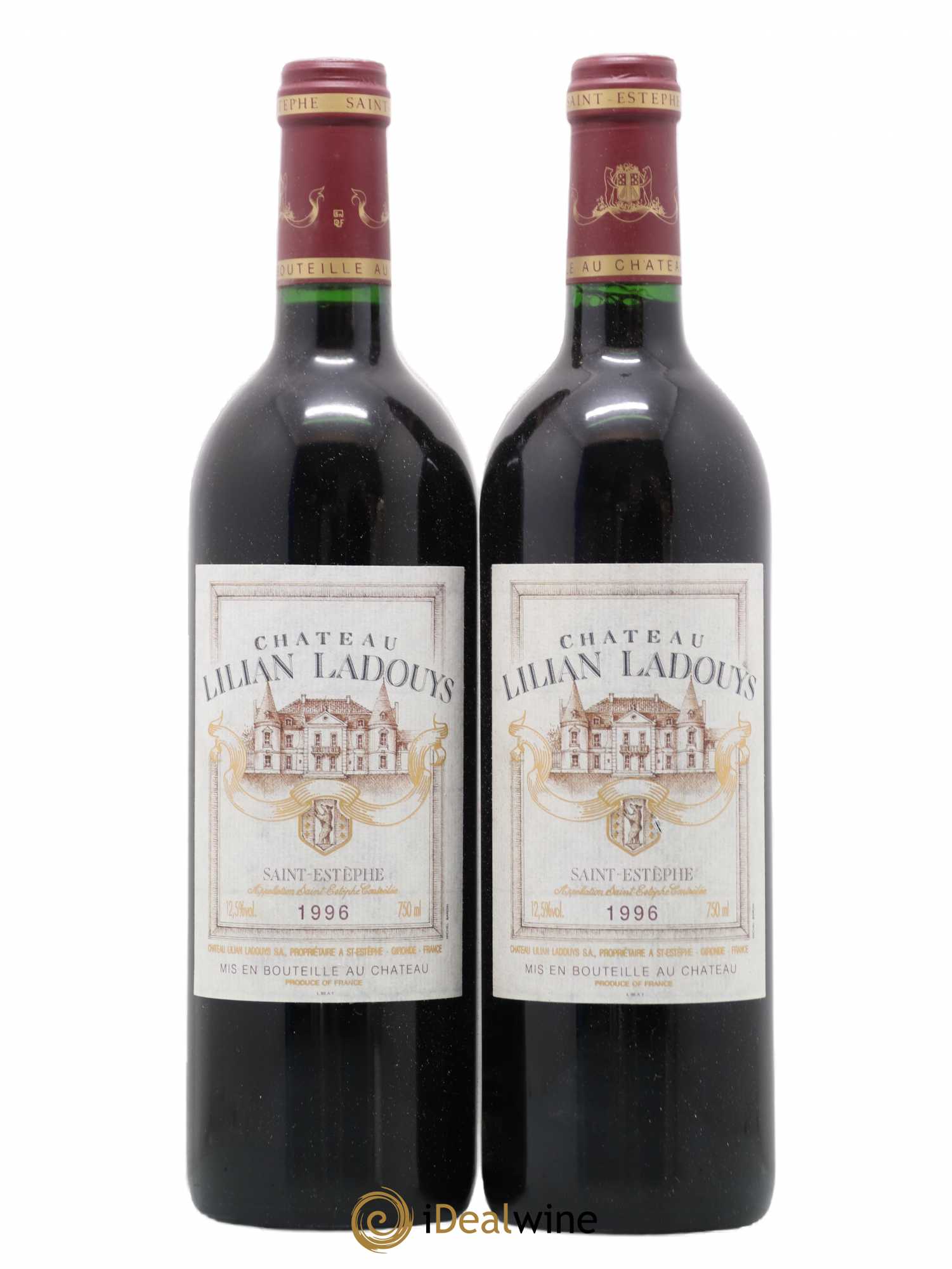 Château Lilian Ladouys Cru Bourgeois 1996 - Lot de 2 bouteilles - 0