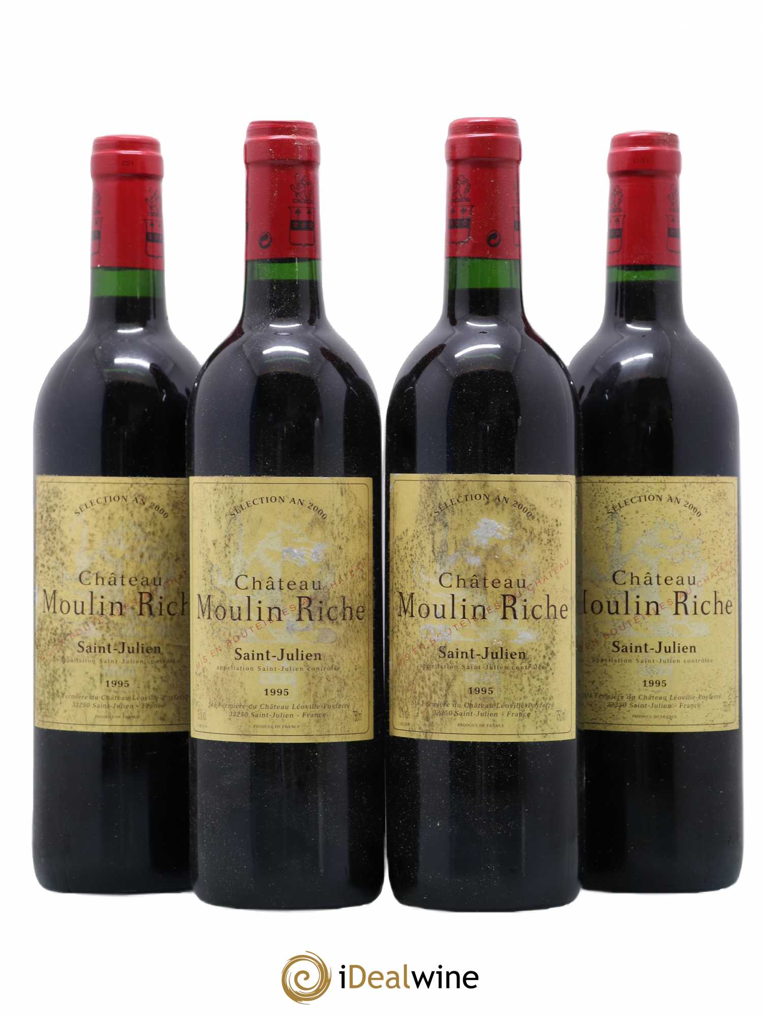 Château Moulin Riche 1995 - Lot de 4 bouteilles - 0