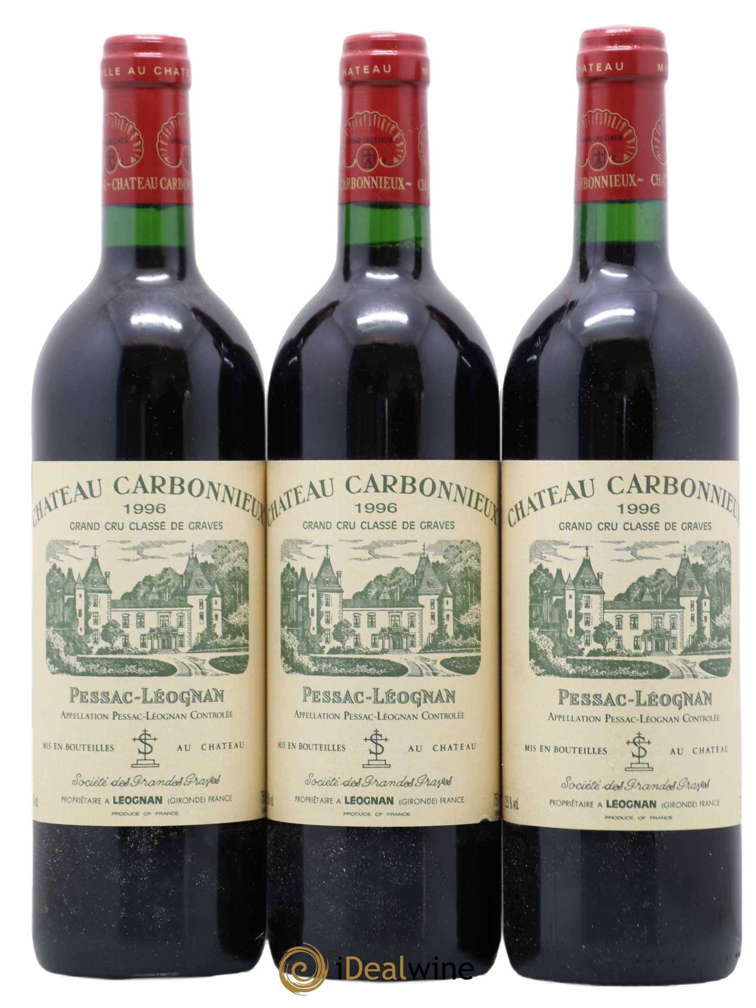 Château Carbonnieux Cru Classé de Graves 1996 - Lot de 6 bouteilles - 2