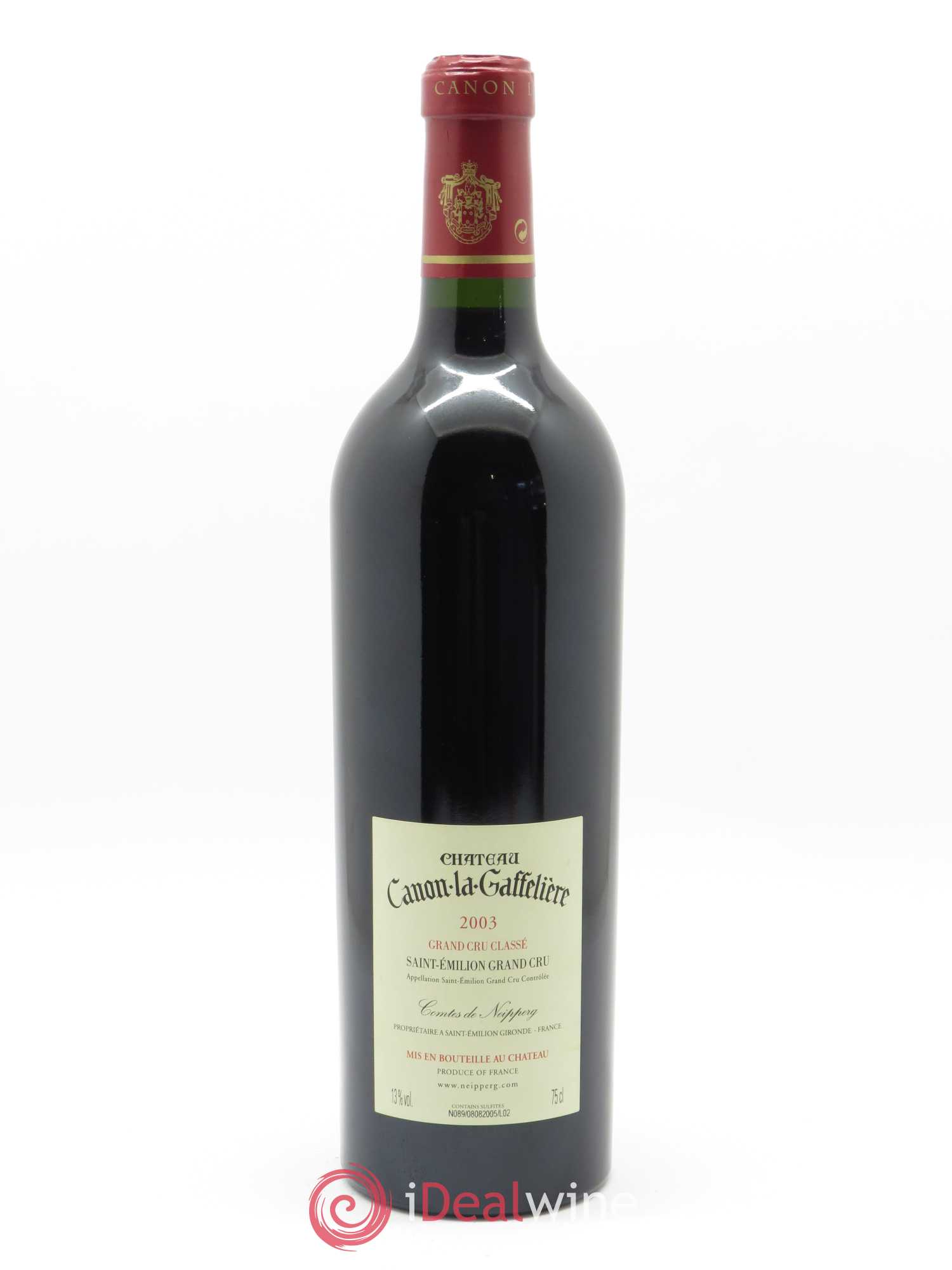 Château Canon la Gaffelière 1er Grand Cru Classé B 2003 - Lot de 1 bouteille - 1