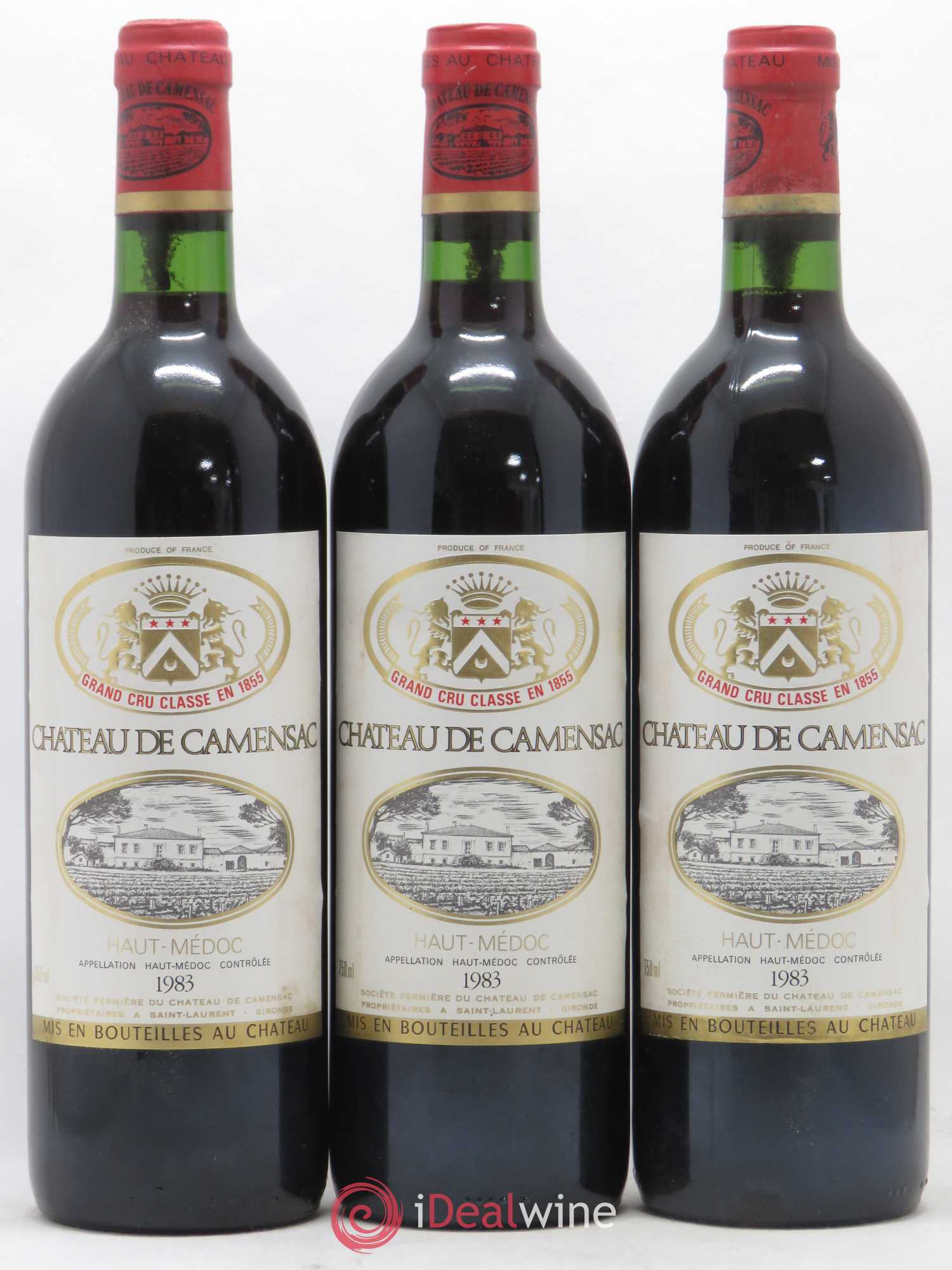 Château Camensac 5ème Grand Cru Classé 1983 - Lot de 12 bouteilles - 1