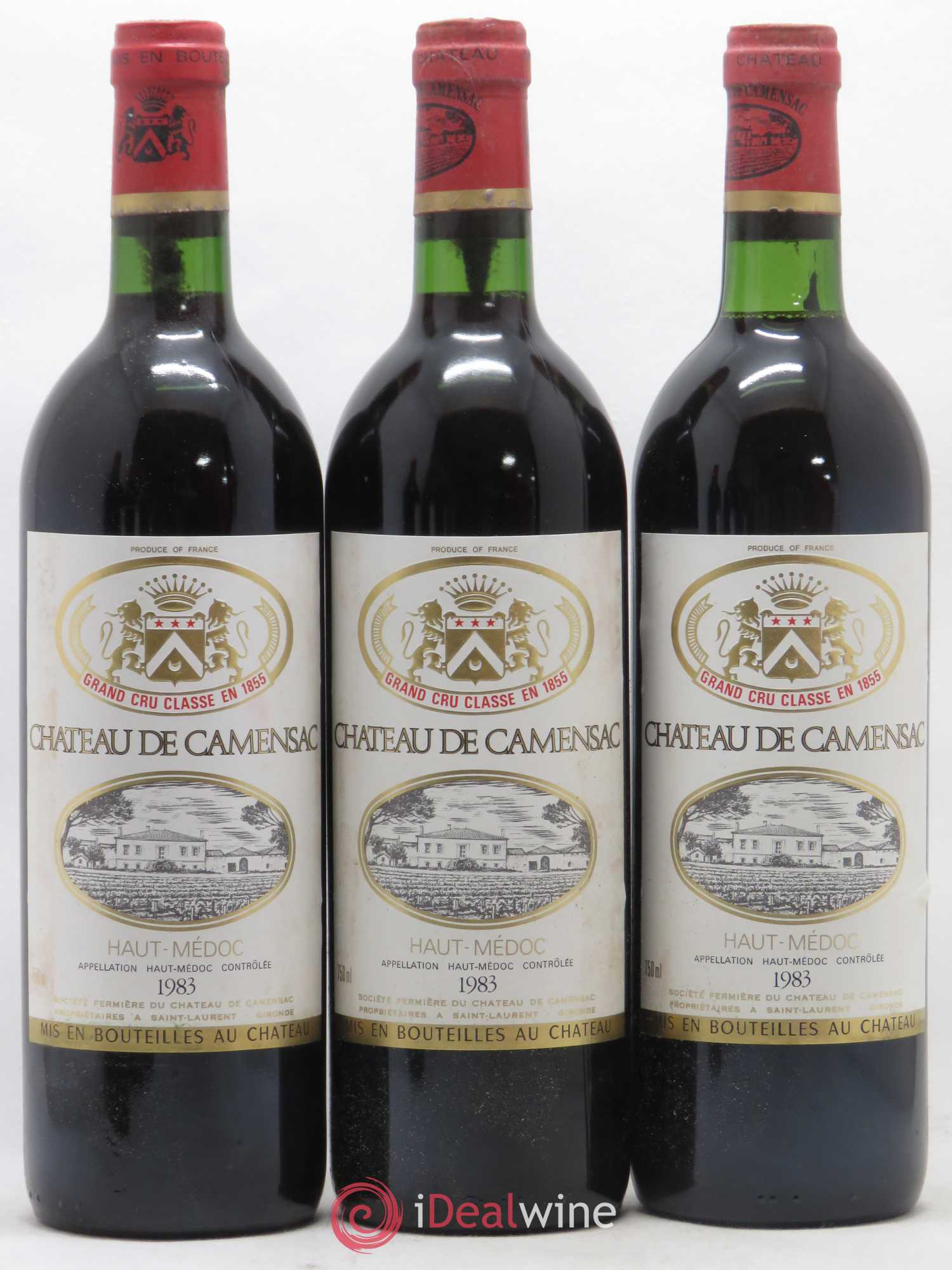Château Camensac 5ème Grand Cru Classé 1983 - Lot de 12 bouteilles - 2