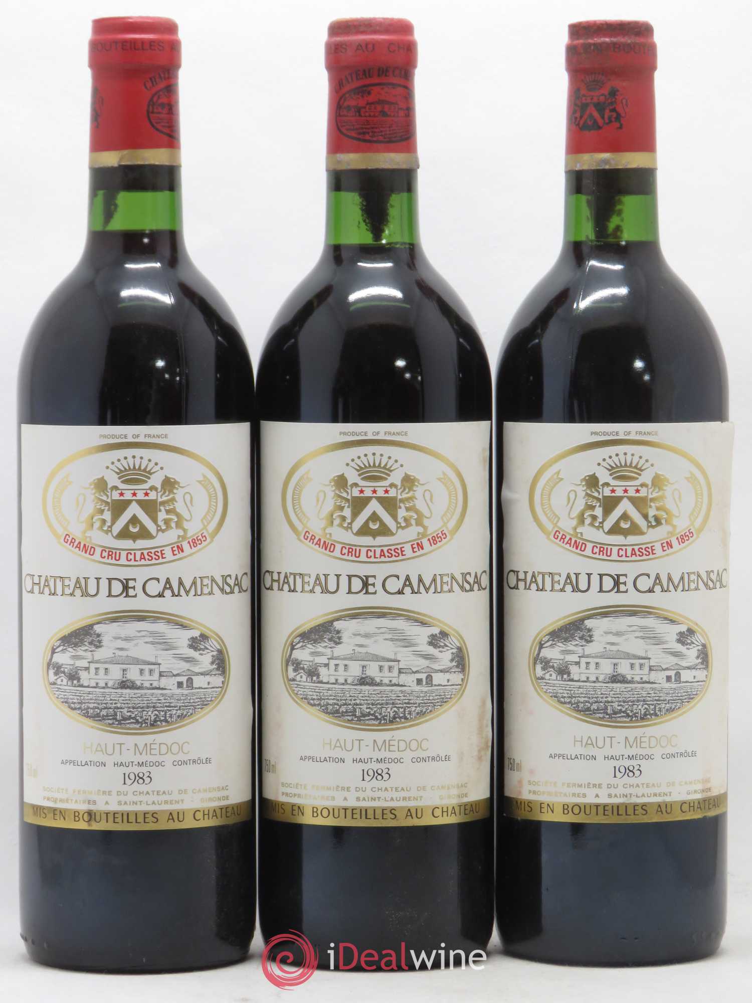 Château Camensac 5ème Grand Cru Classé 1983 - Lot de 12 bouteilles - 3