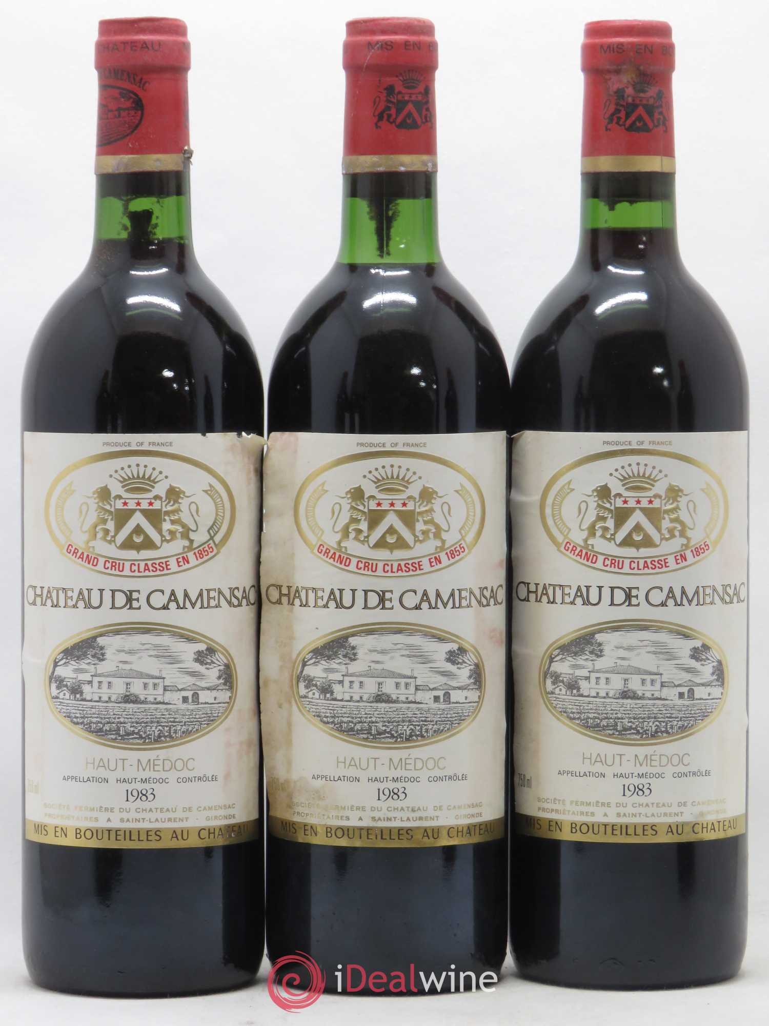 Château Camensac 5ème Grand Cru Classé 1983 - Lot de 12 bouteilles - 4