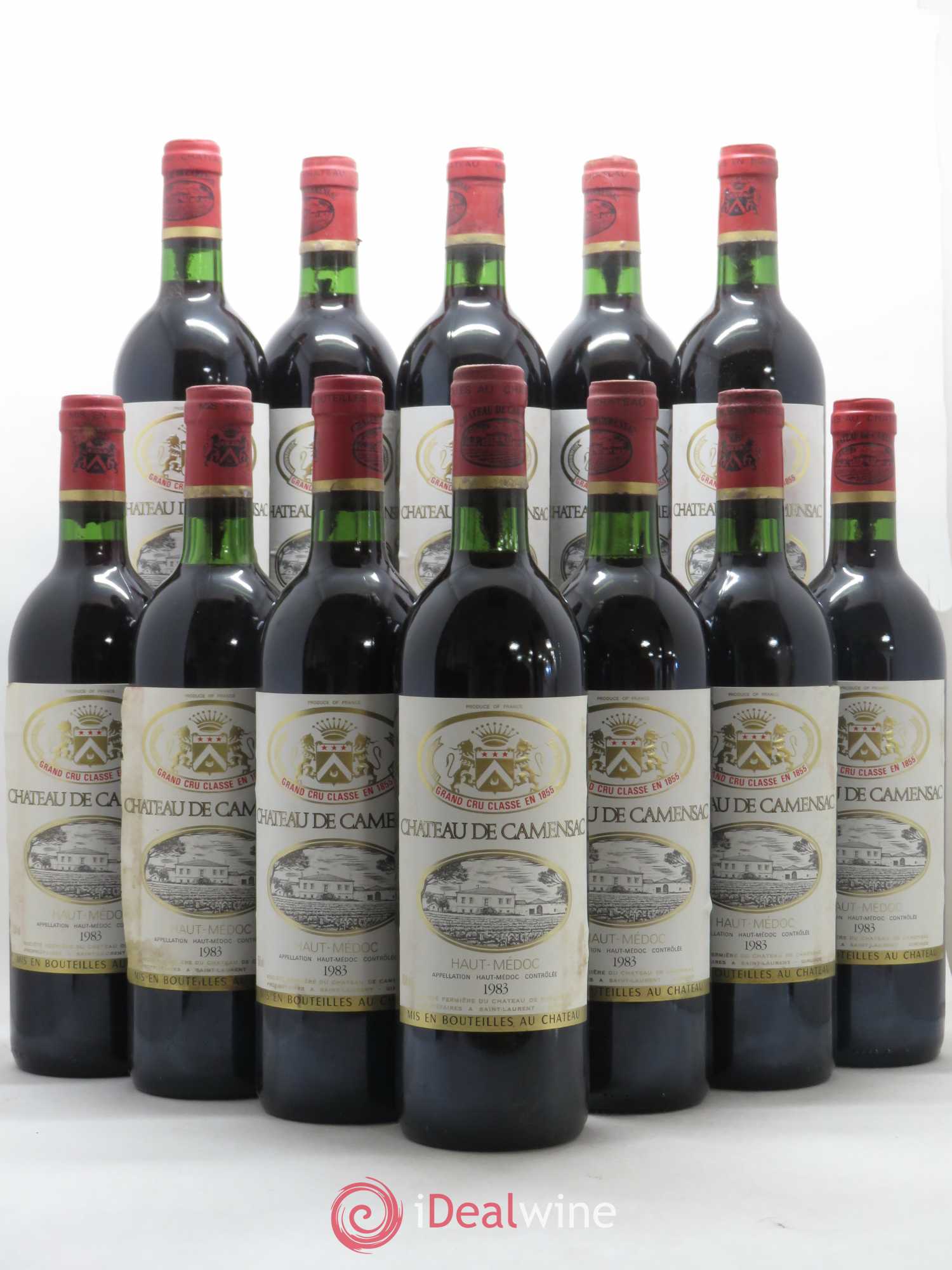 Château Camensac 5ème Grand Cru Classé 1983 - Lot de 12 bouteilles - 0