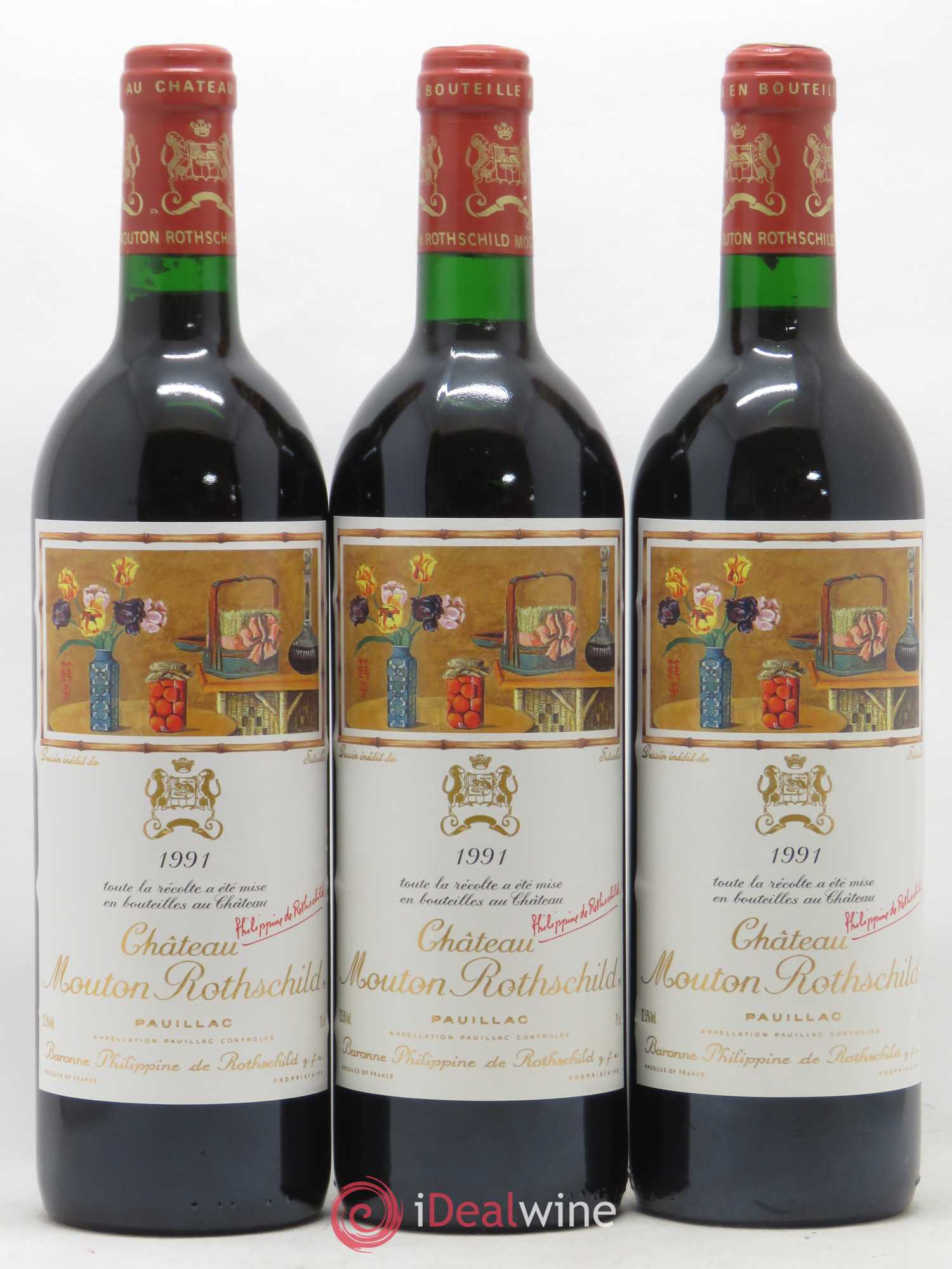Château Mouton Rothschild 1er Grand Cru Classé 1991 - Lot de 12 bouteilles - 5