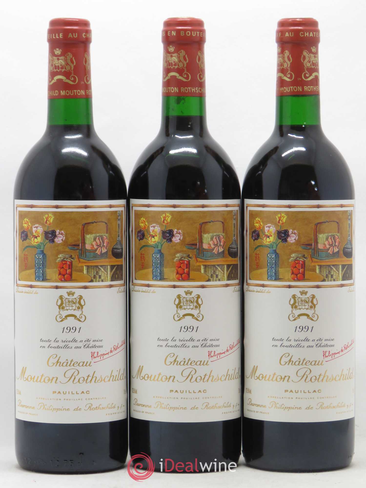 Château Mouton Rothschild 1er Grand Cru Classé 1991 - Lot de 12 bouteilles - 7