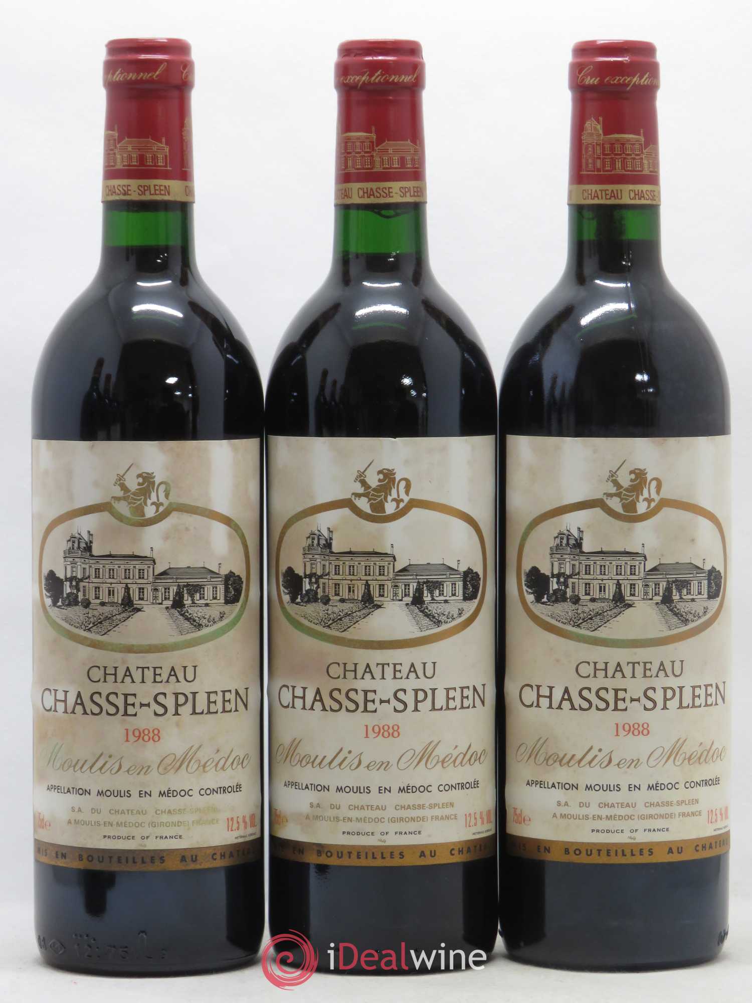 Château Chasse Spleen 1988 - Lot de 12 bouteilles - 2