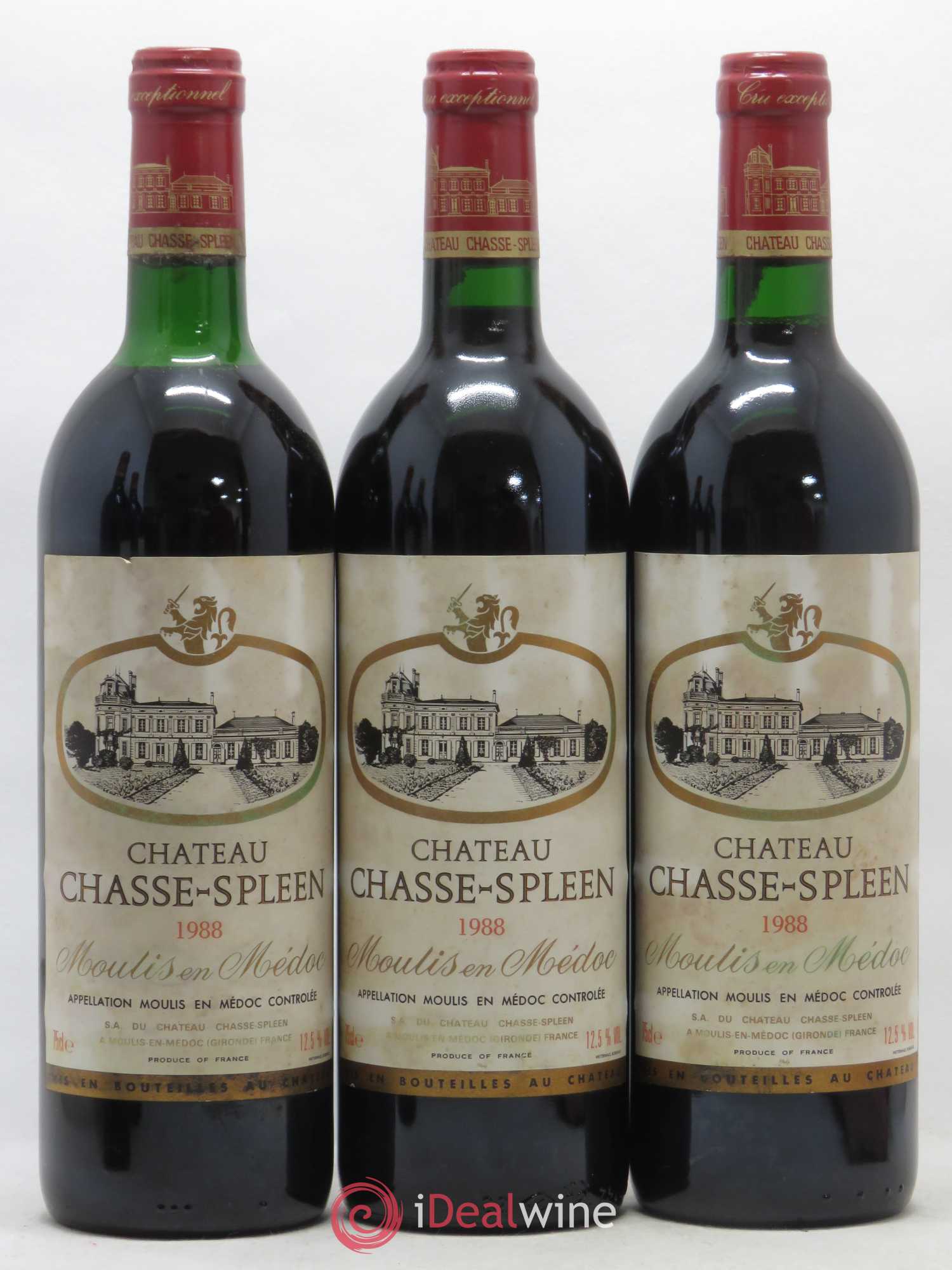 Château Chasse Spleen 1988 - Lot de 12 bouteilles - 3