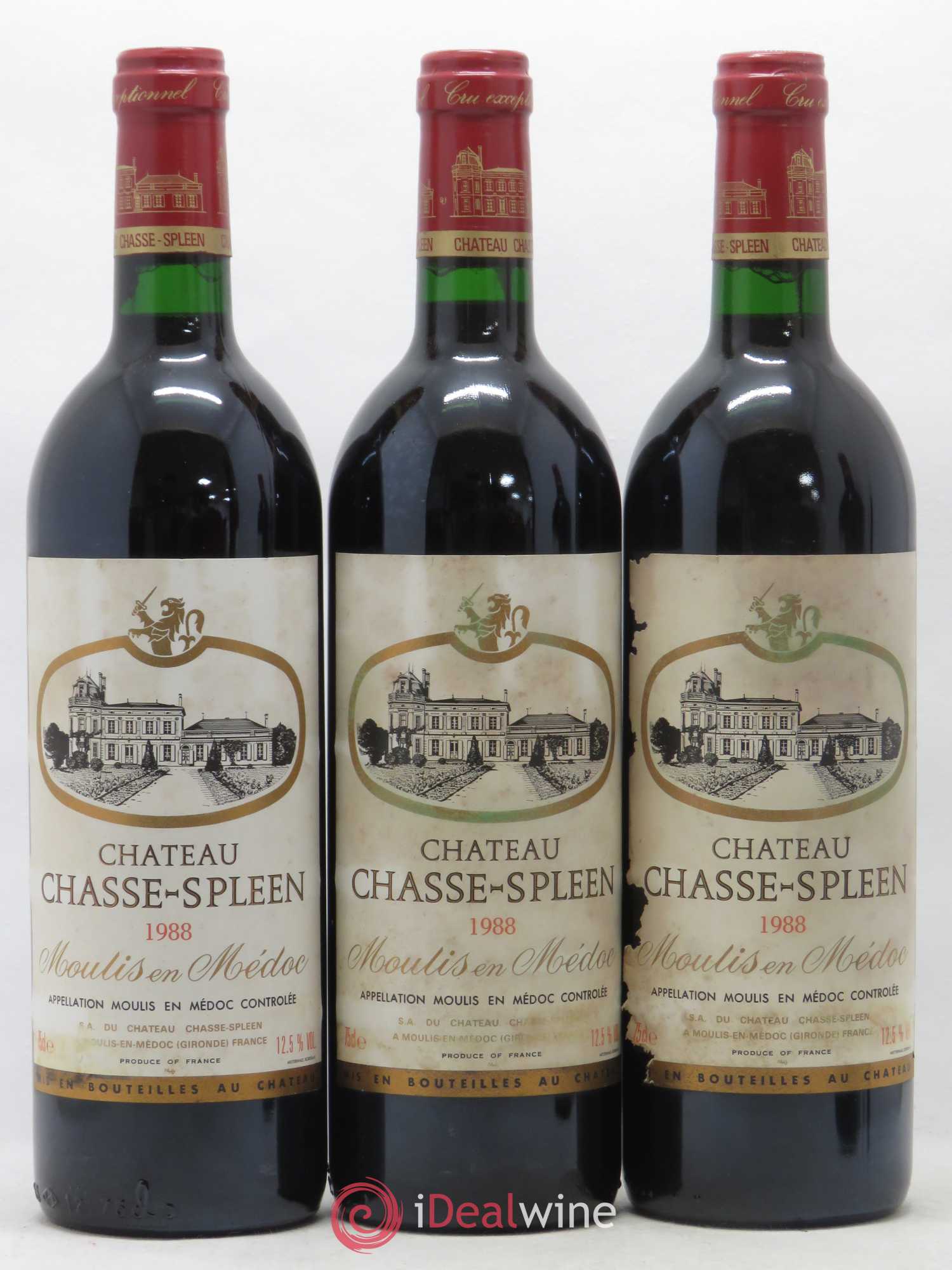 Château Chasse Spleen 1988 - Lot de 12 bouteilles - 4