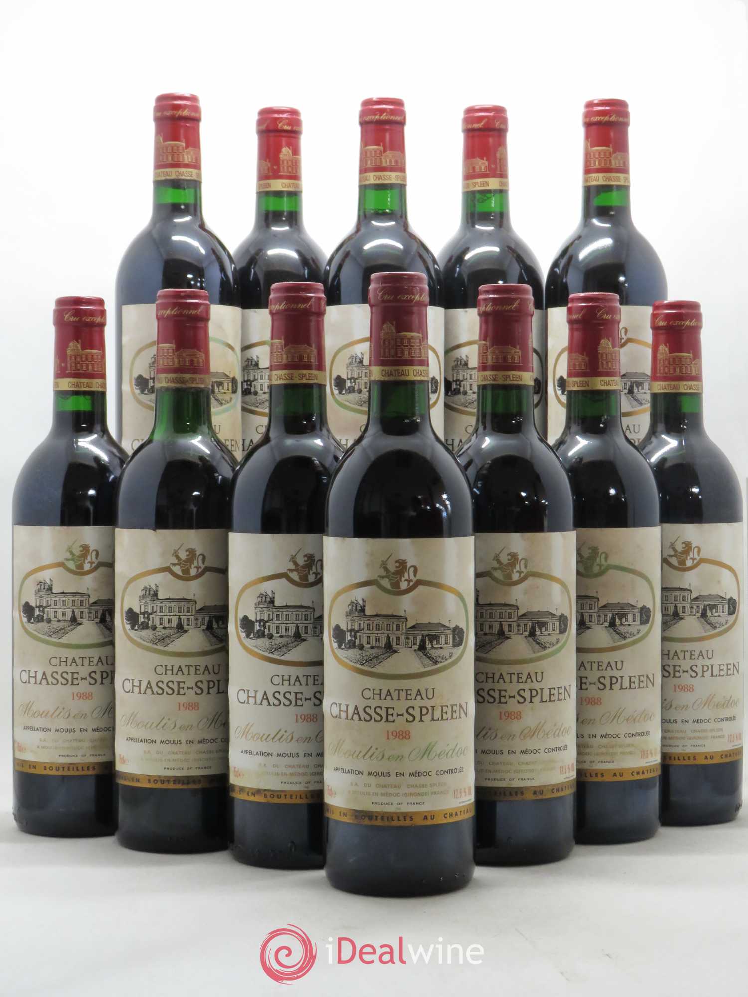 Château Chasse Spleen 1988 - Lot de 12 bouteilles - 0