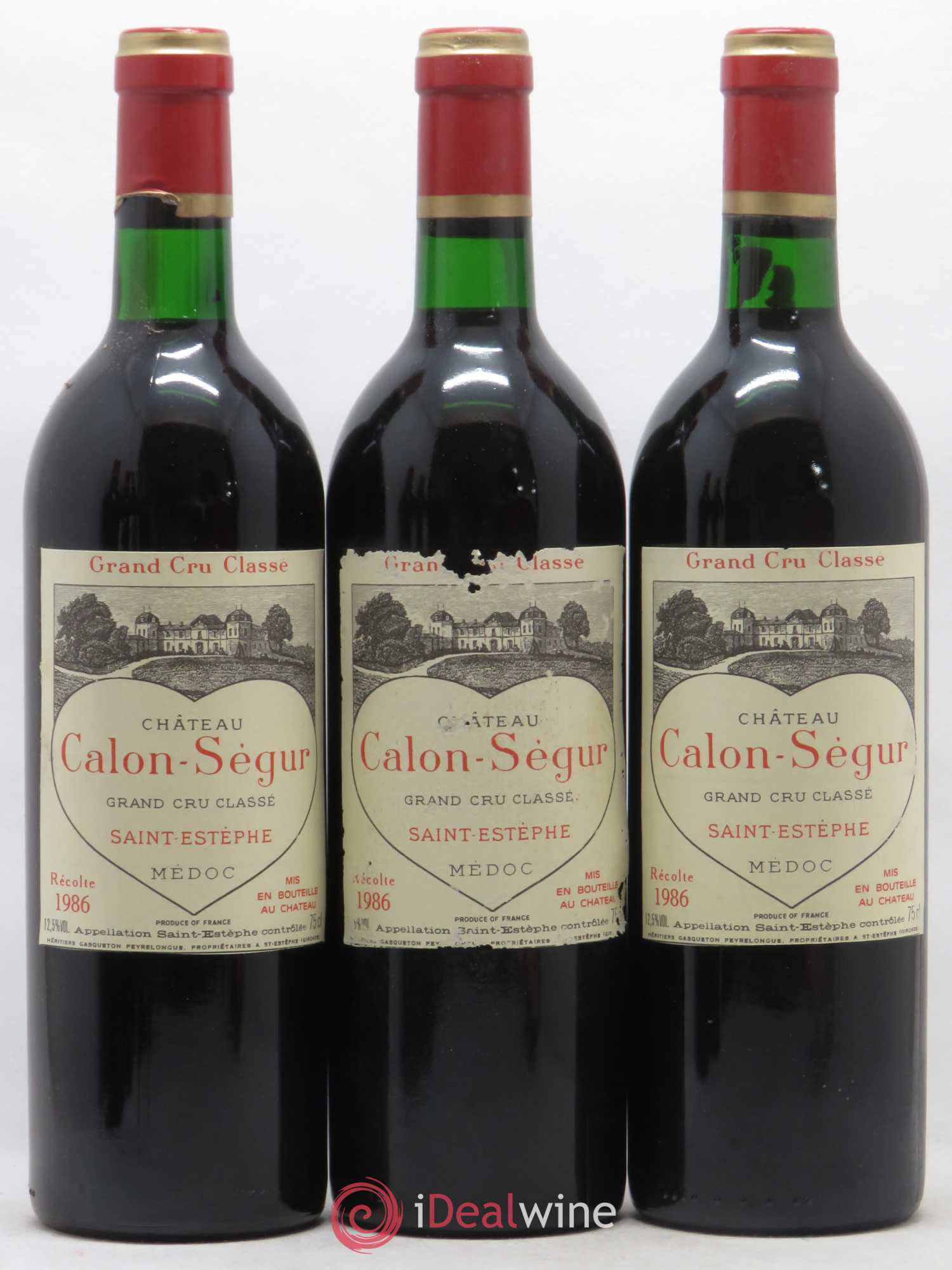 Château Calon Ségur 3ème Grand Cru Classé 1986 - Lot de 12 bouteilles - 2