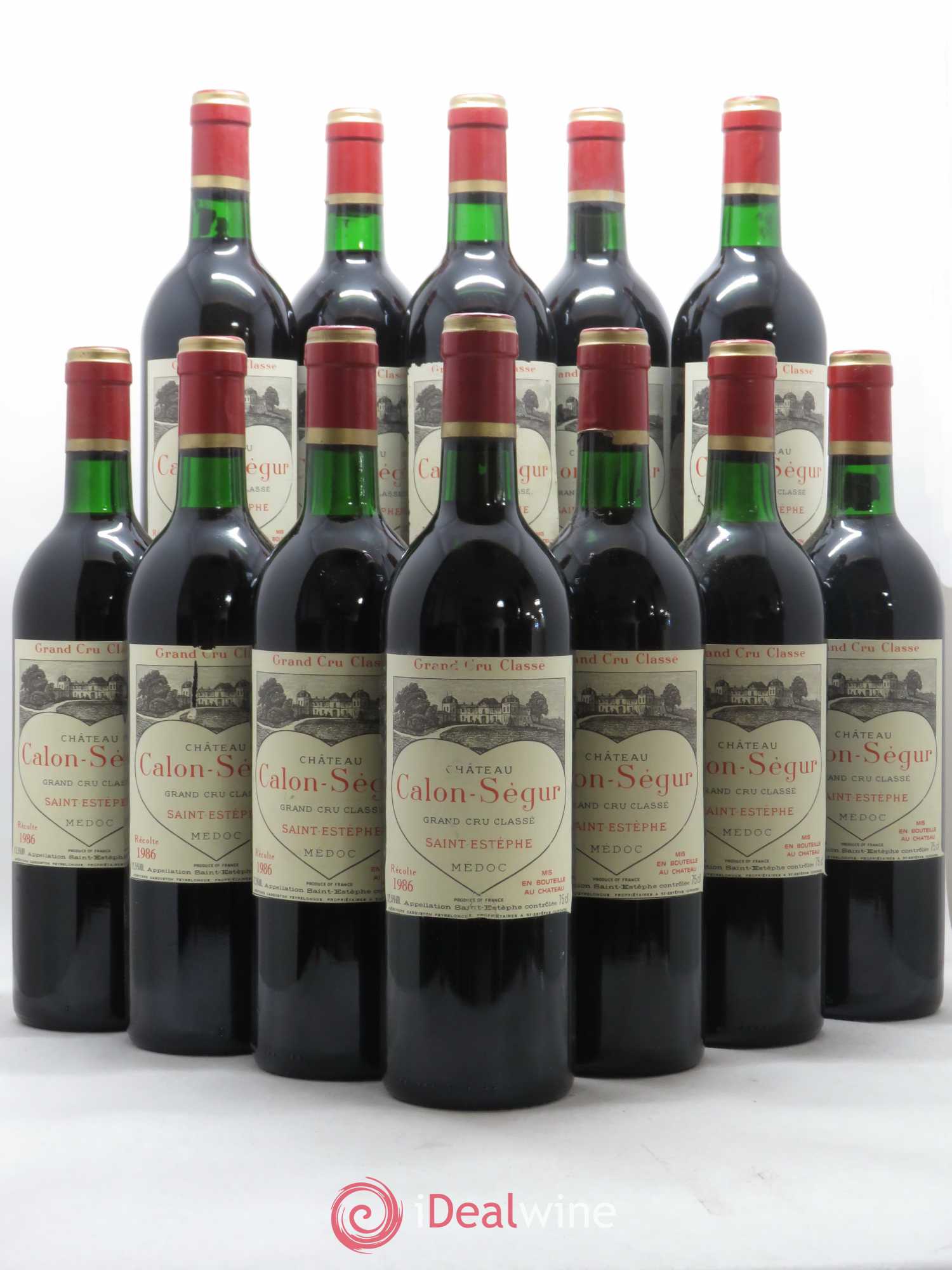 Château Calon Ségur 3ème Grand Cru Classé 1986 - Lot de 12 bouteilles - 0