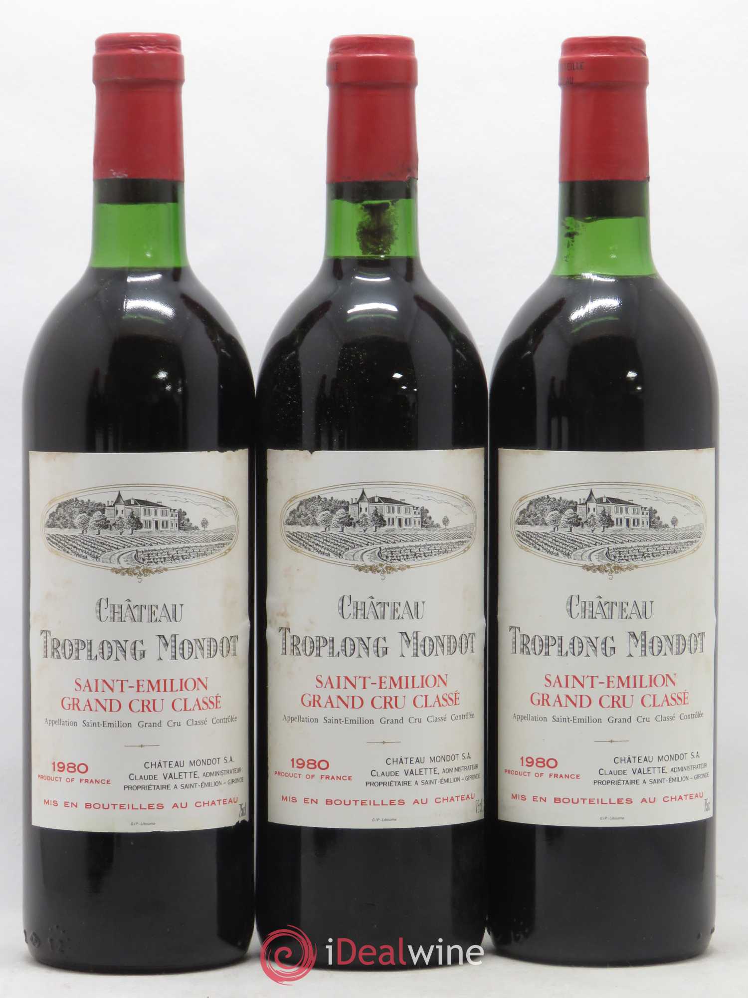 Château Troplong Mondot 1er Grand Cru Classé B 1980 - Lot de 12 bouteilles - 2