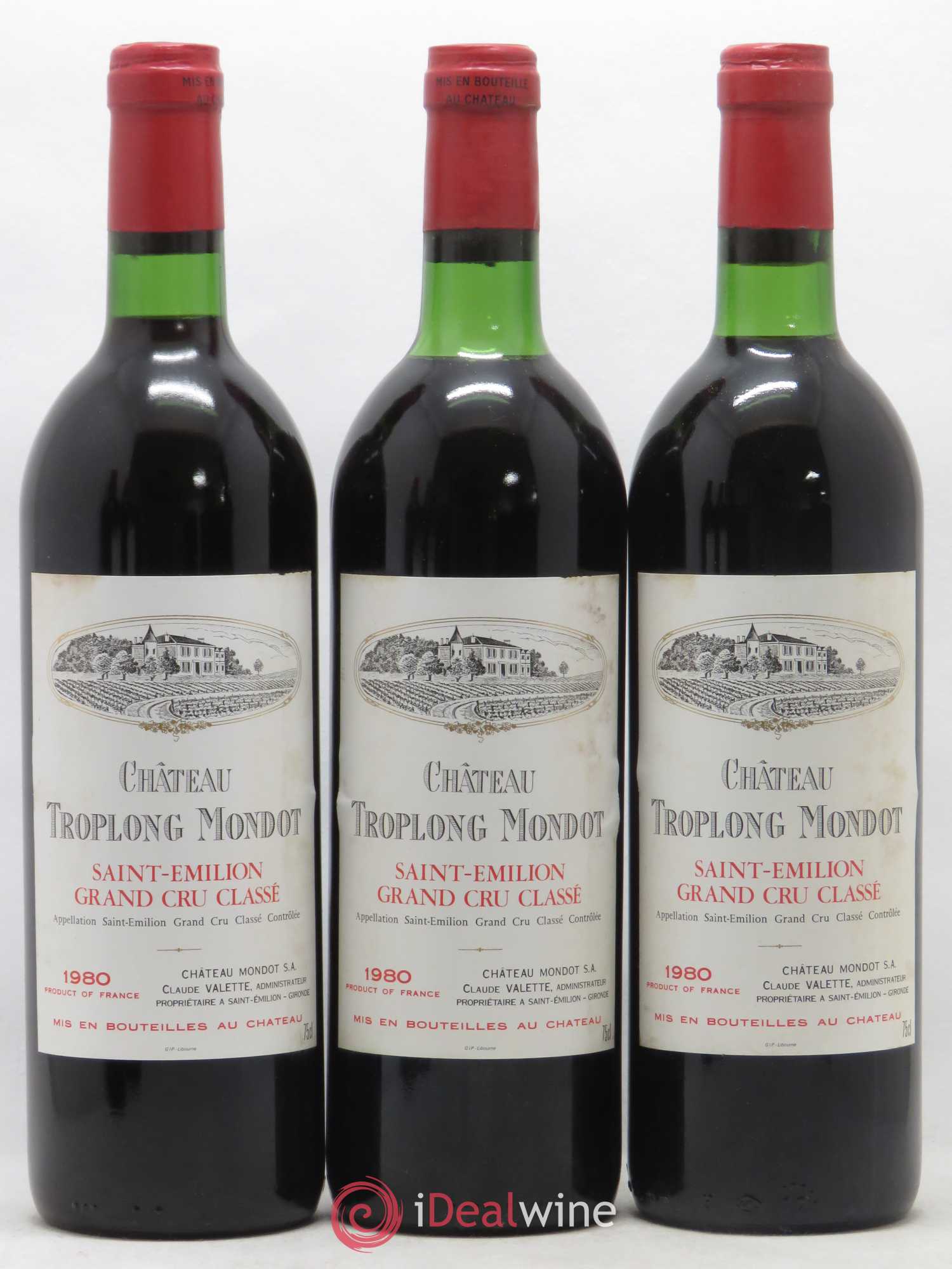 Château Troplong Mondot 1er Grand Cru Classé B 1980 - Lot de 12 bouteilles - 3