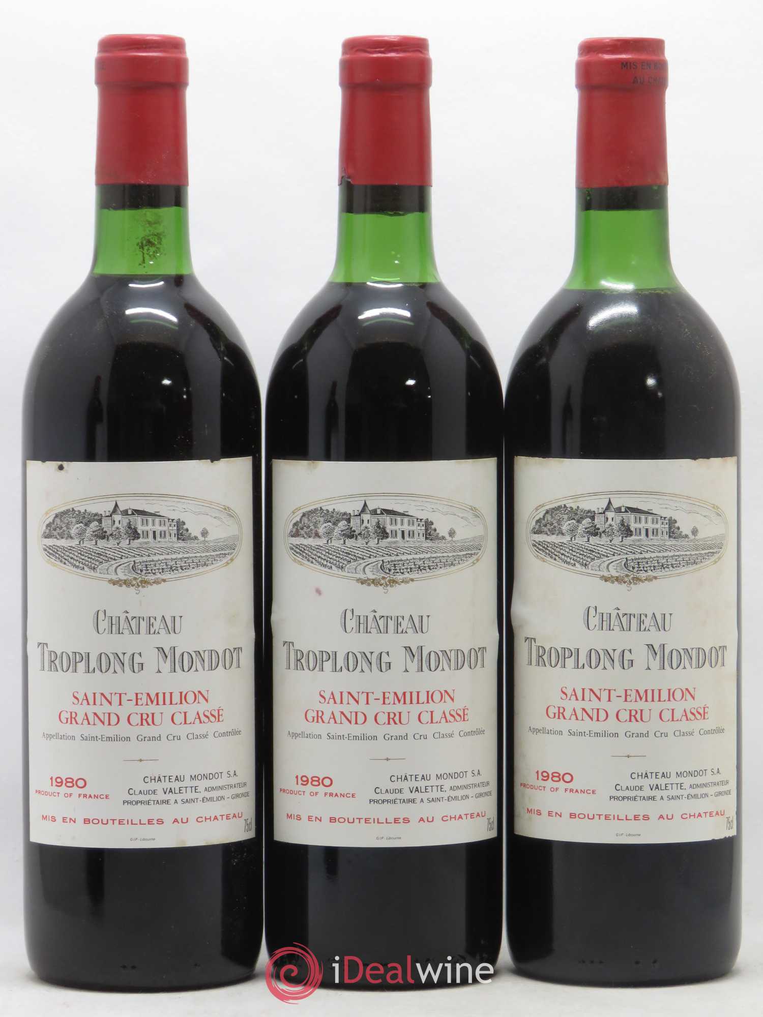 Château Troplong Mondot 1er Grand Cru Classé B 1980 - Lot de 12 bouteilles - 4