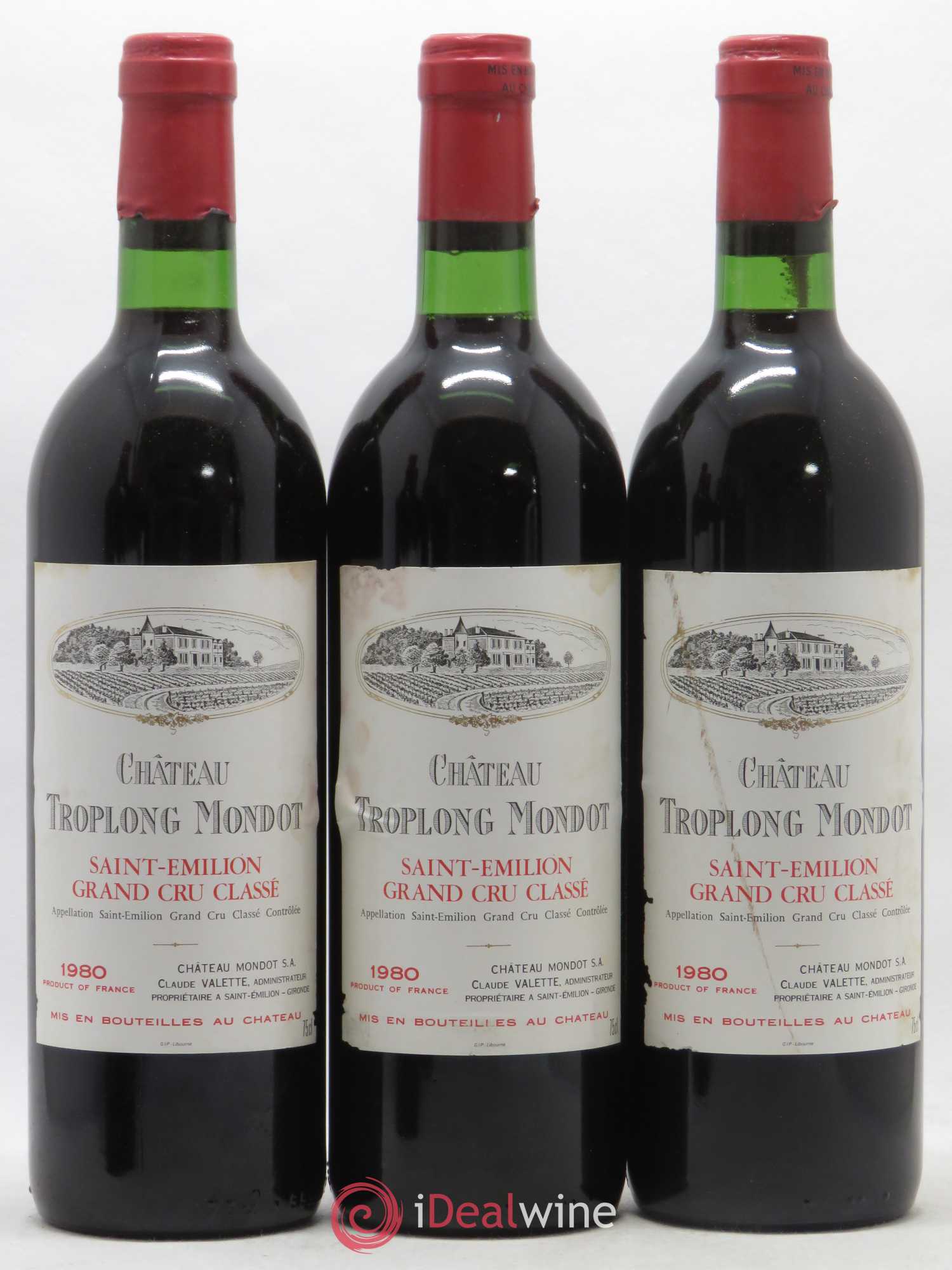 Château Troplong Mondot 1er Grand Cru Classé B 1980 - Lot de 12 bouteilles - 2