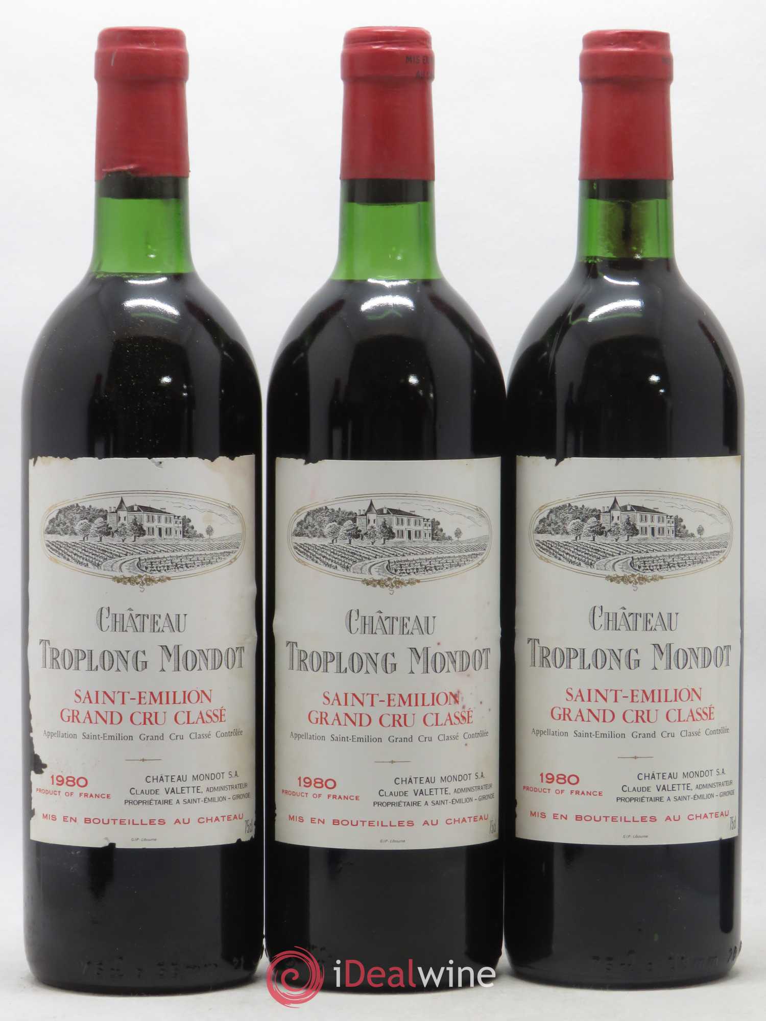 Château Troplong Mondot 1er Grand Cru Classé B 1980 - Lot de 12 bouteilles - 3