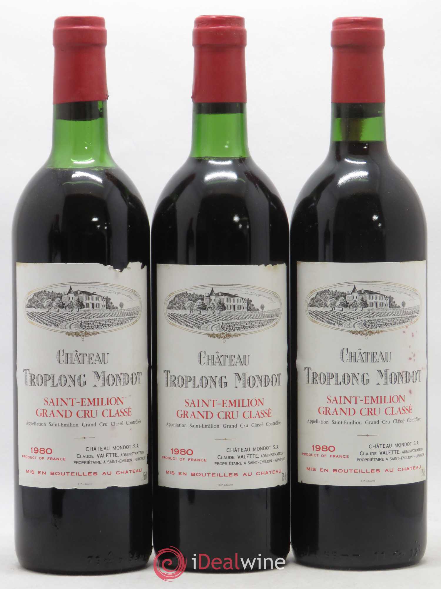 Château Troplong Mondot 1er Grand Cru Classé B 1980 - Lot de 12 bouteilles - 4