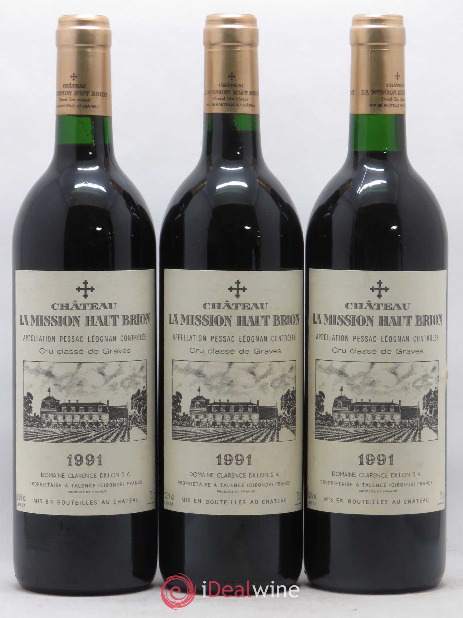 Château la Mission Haut-Brion Cru Classé de Graves 1991 - Lot de 12 bouteilles - 3