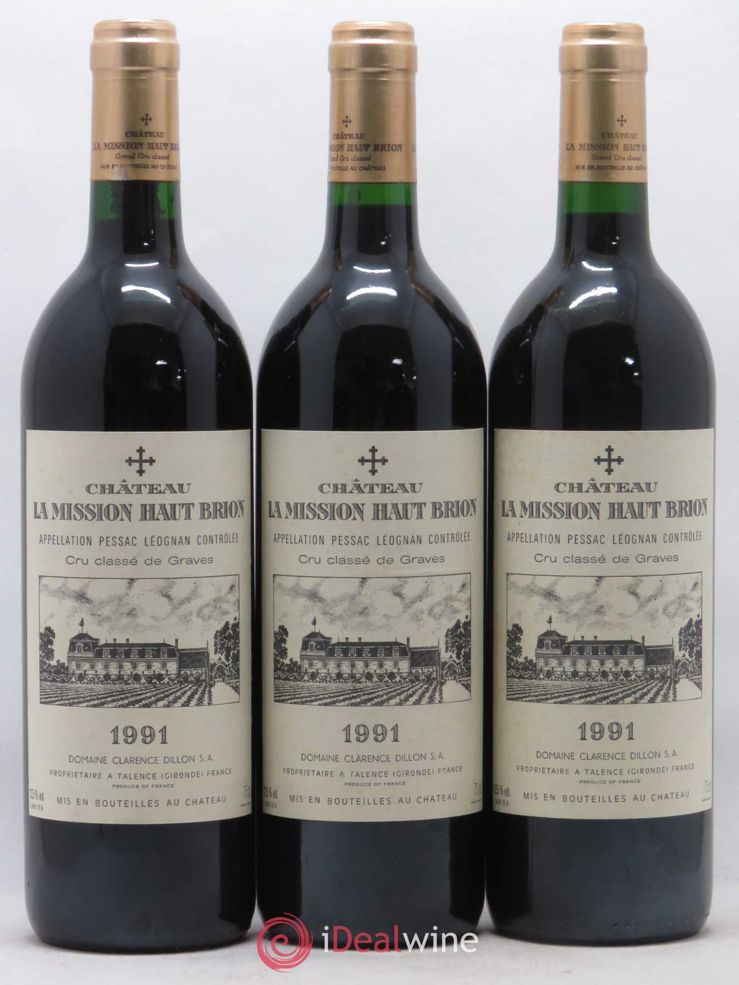 Château la Mission Haut-Brion Cru Classé de Graves 1991 - Lot de 12 bouteilles - 4