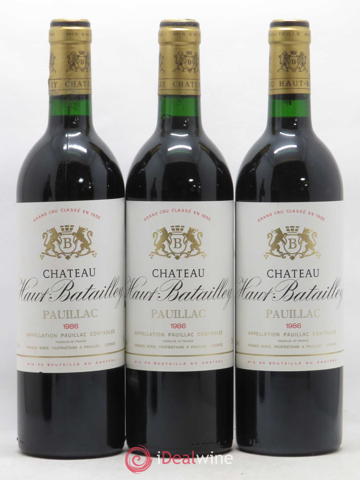 Château Haut Batailley 5ème Grand Cru Classé 1986 - Lot of 12 bottles - 1