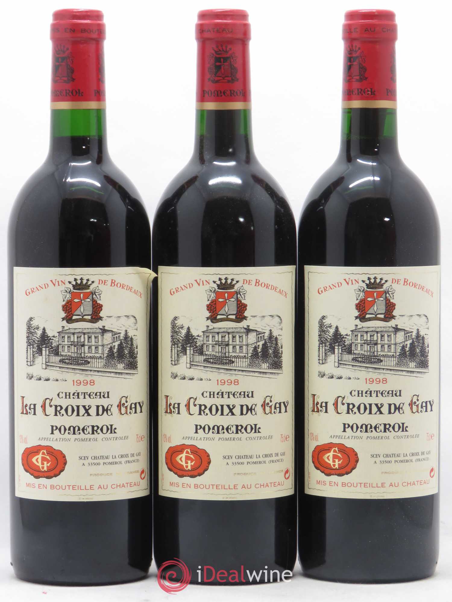 Château la Croix de Gay 1998 - Lot de 12 bouteilles - 2