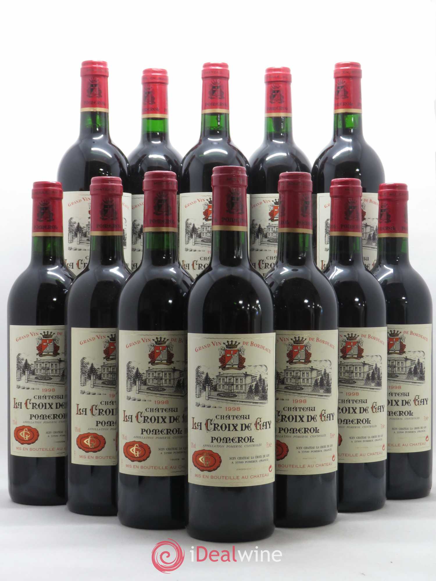 Château la Croix de Gay 1998 - Lot de 12 bouteilles - 0