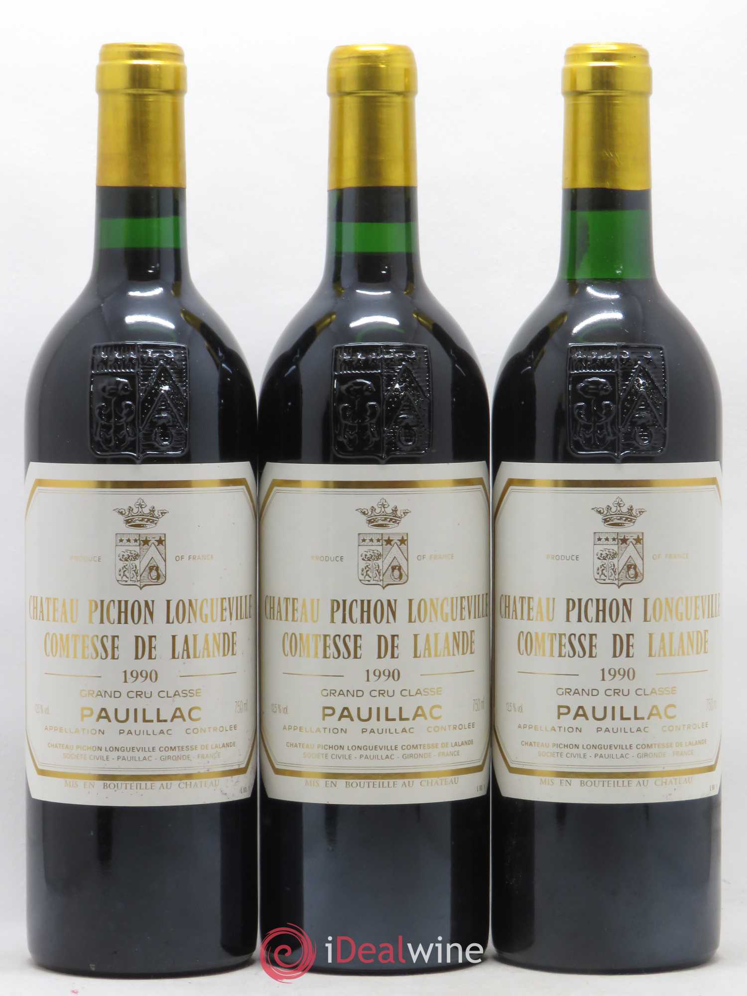Château Pichon Longueville Comtesse de Lalande 2ème Grand Cru Classé 1990 - Lot de 12 bouteilles - 1