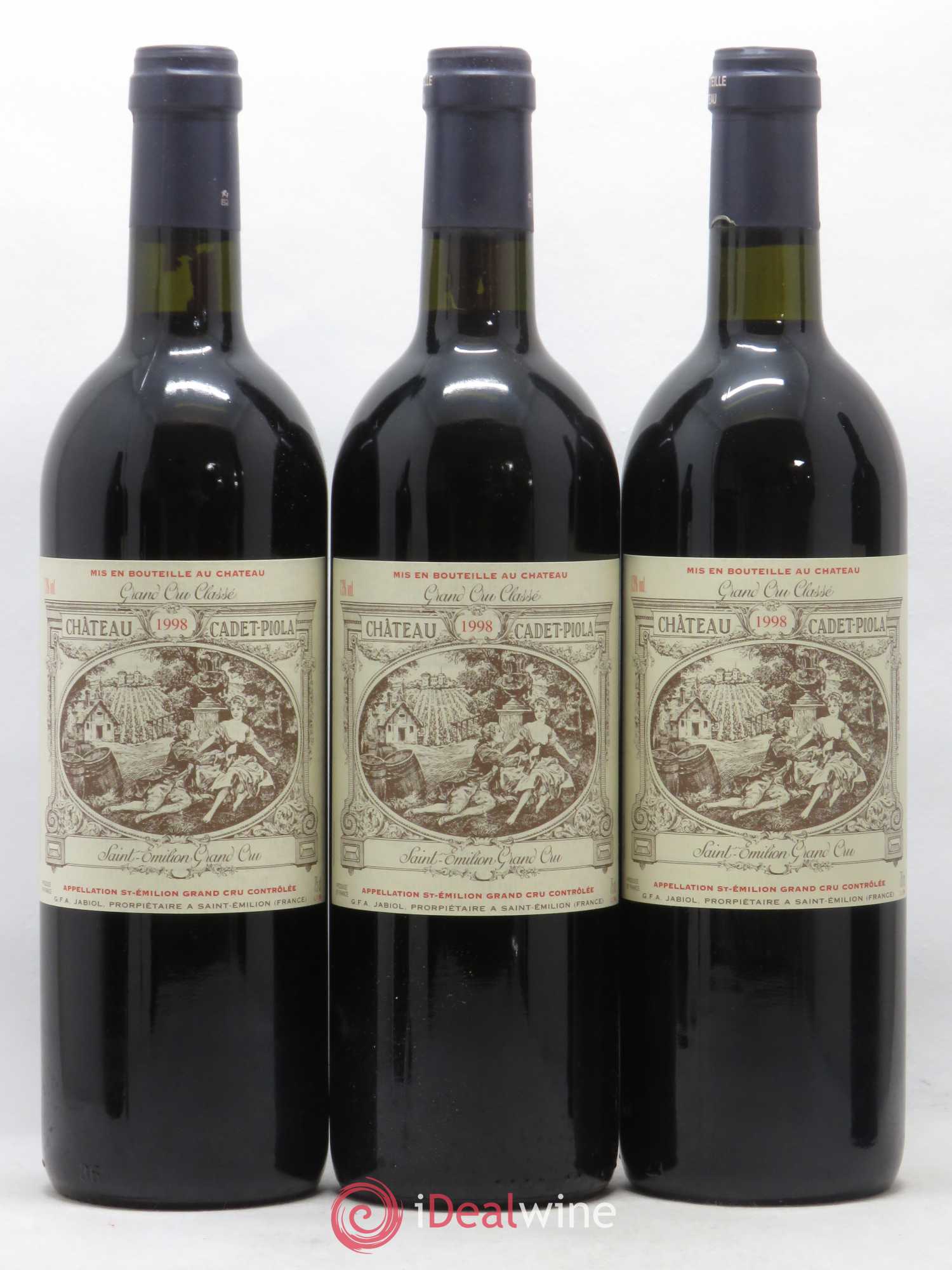 Château Cadet Piola Grand Cru Classé 1998 - Lot de 12 bouteilles - 2