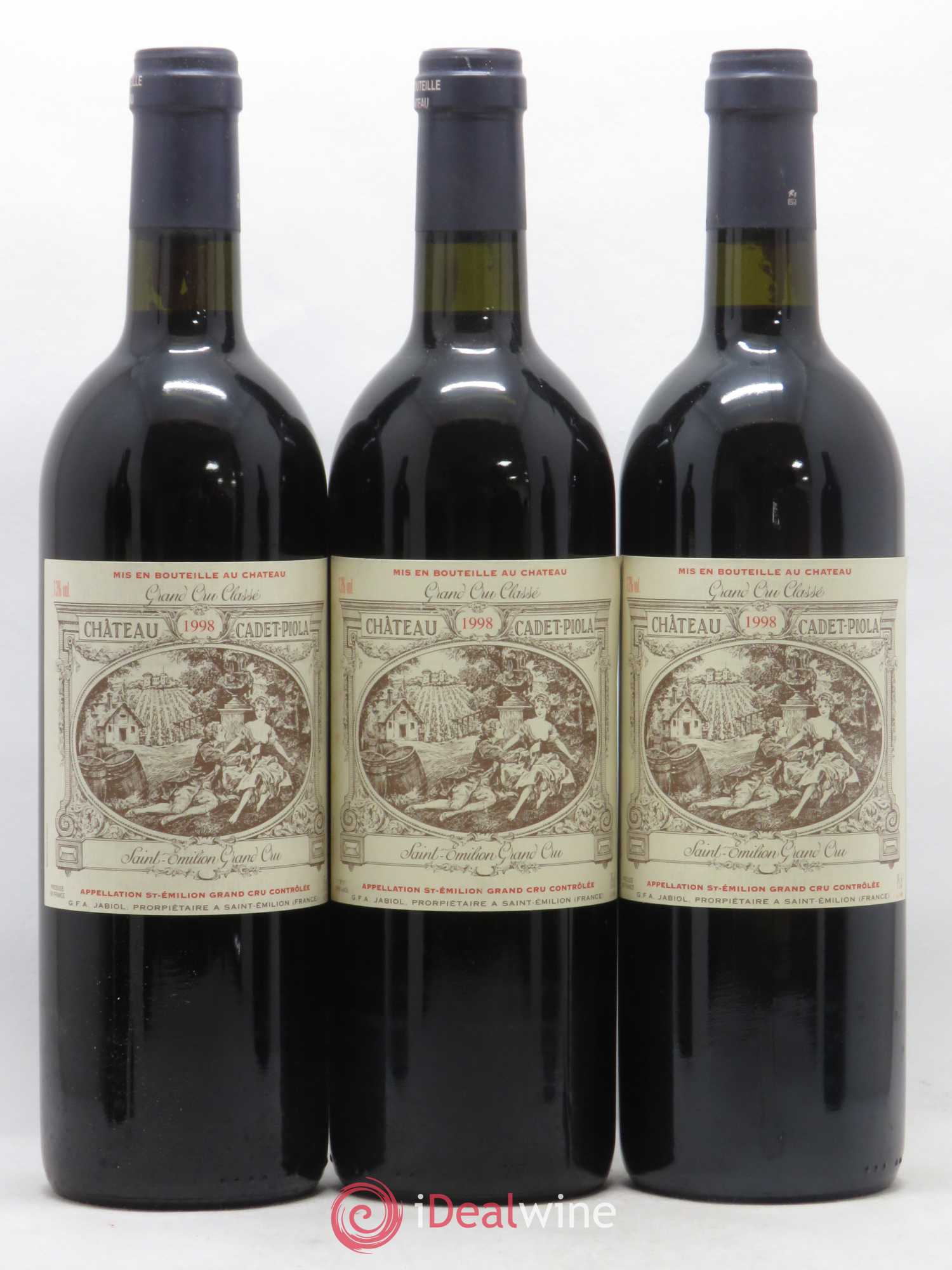 Château Cadet Piola Grand Cru Classé 1998 - Lot de 12 bouteilles - 3