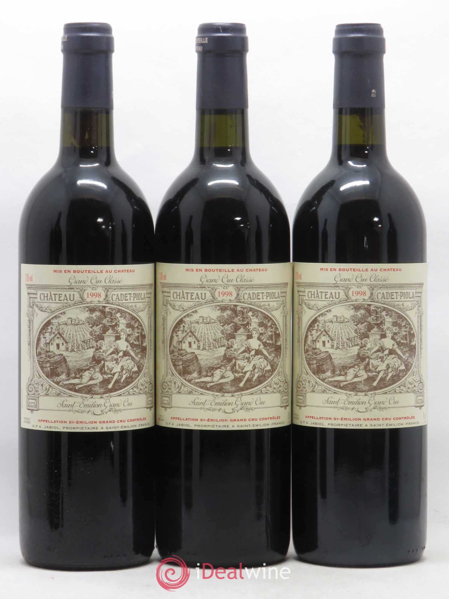 Château Cadet Piola Grand Cru Classé 1998 - Lot de 12 bouteilles - 4