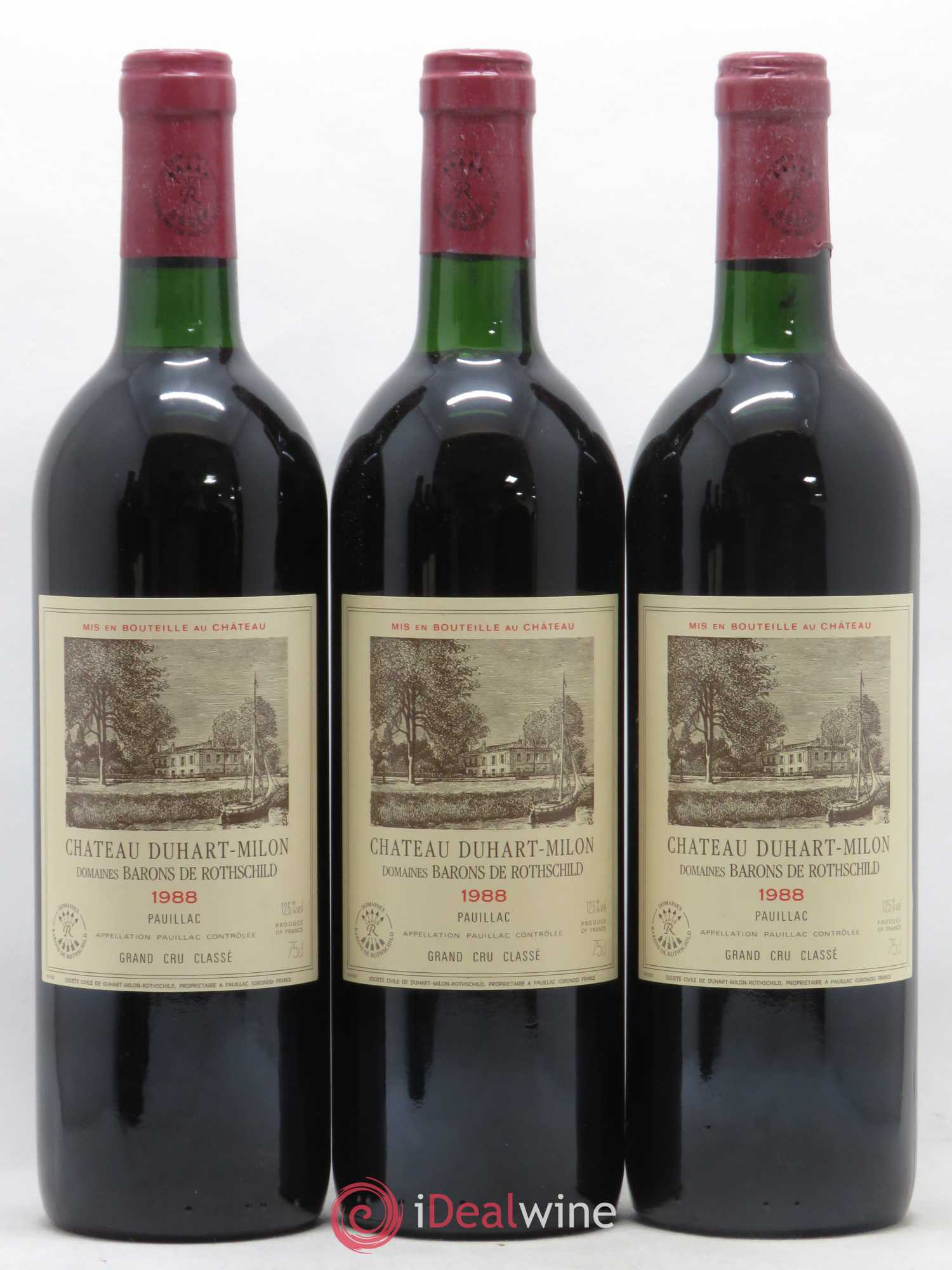 Château Duhart-Milon 4ème Grand Cru Classé 1988 - Lot de 12 bouteilles - 1