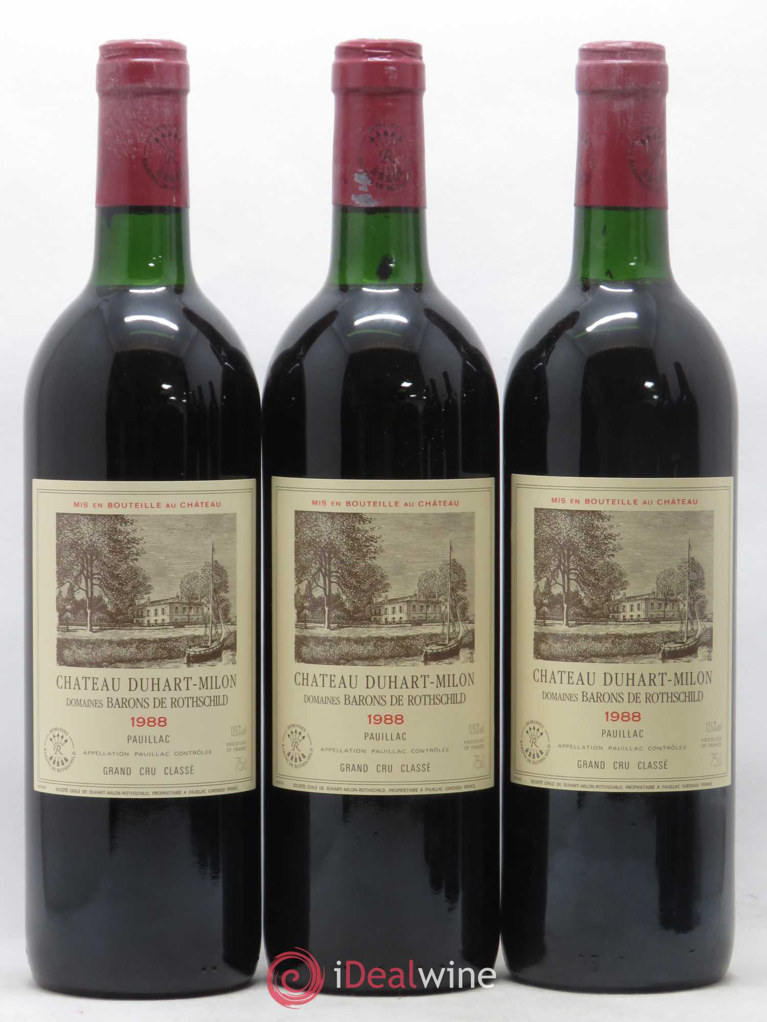 Château Duhart-Milon 4ème Grand Cru Classé 1988 - Lot de 12 bouteilles - 2