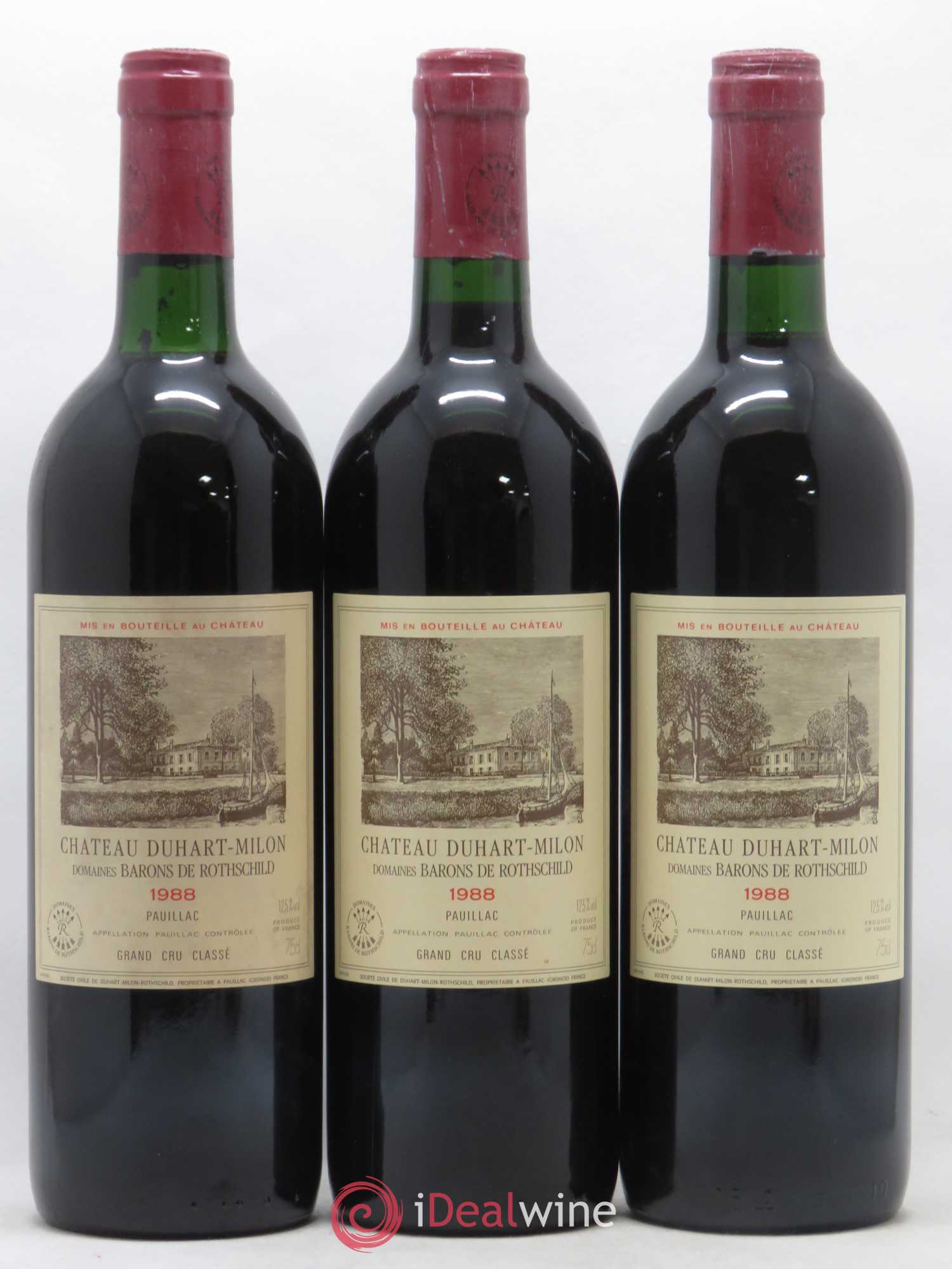 Château Duhart-Milon 4ème Grand Cru Classé 1988 - Lot de 12 bouteilles - 3