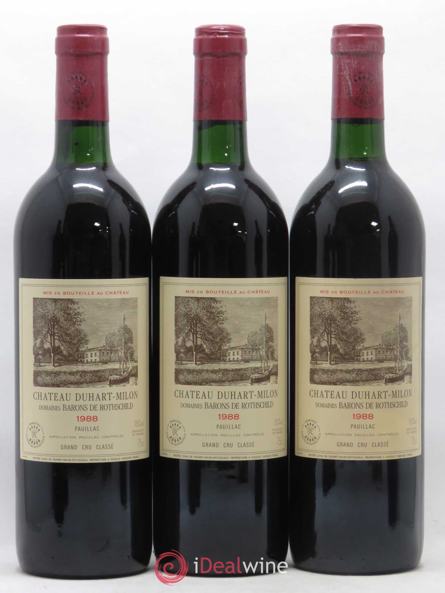 Château Duhart-Milon 4ème Grand Cru Classé 1988 - Lot de 12 bouteilles - 4