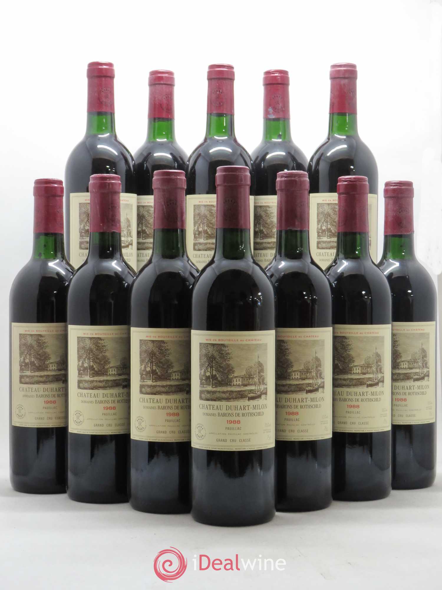 Château Duhart-Milon 4ème Grand Cru Classé 1988 - Lot de 12 bouteilles - 0