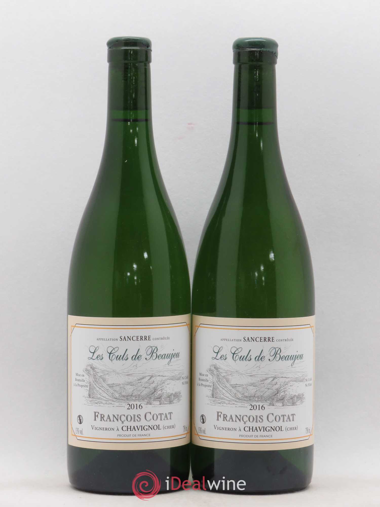 Sancerre Les Culs de Beaujeu François Cotat 2016 - Lot de 2 bouteilles - 0