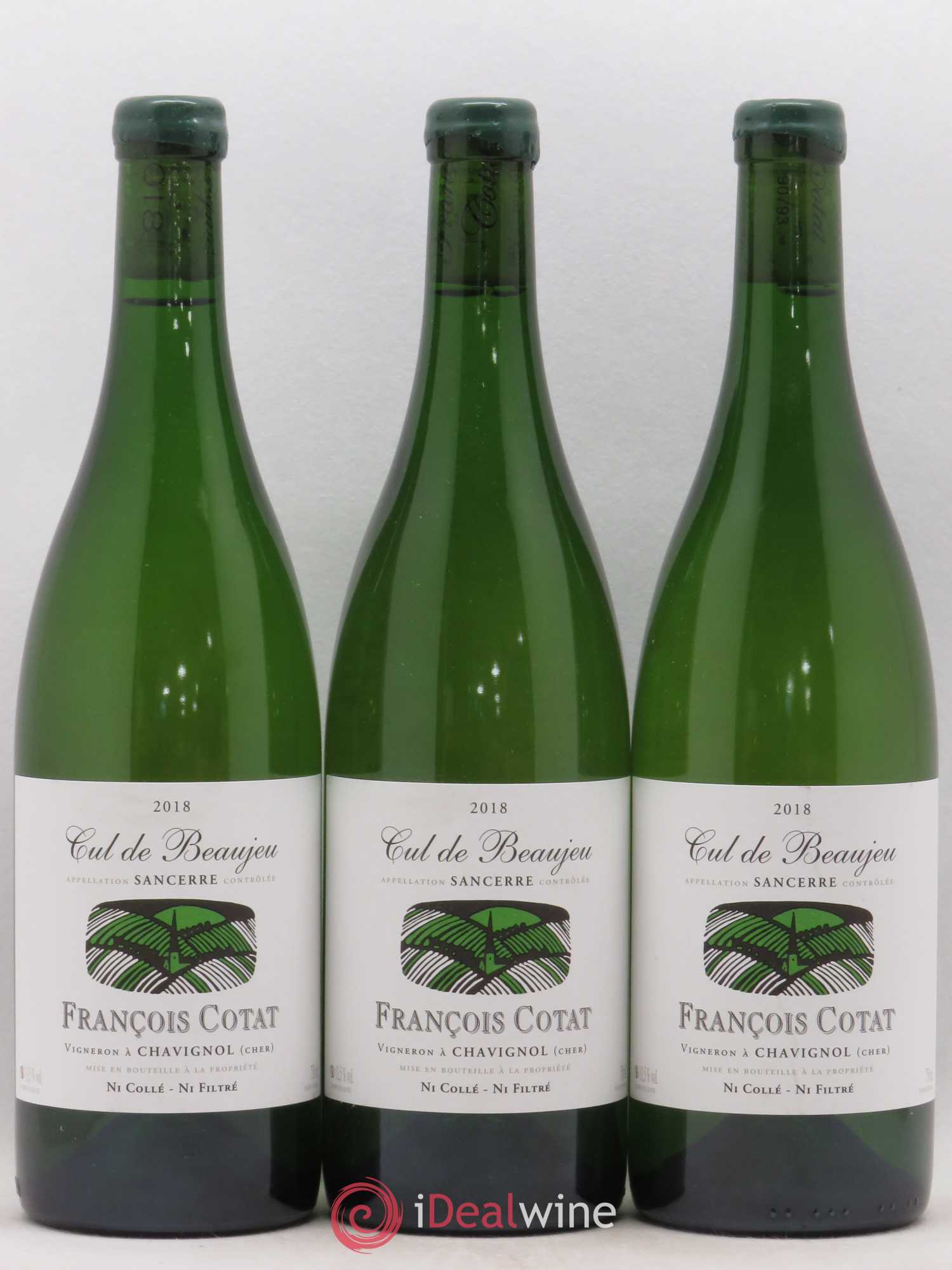 Sancerre Les Culs de Beaujeu François Cotat 2018 - Lot de 3 bouteilles - 0