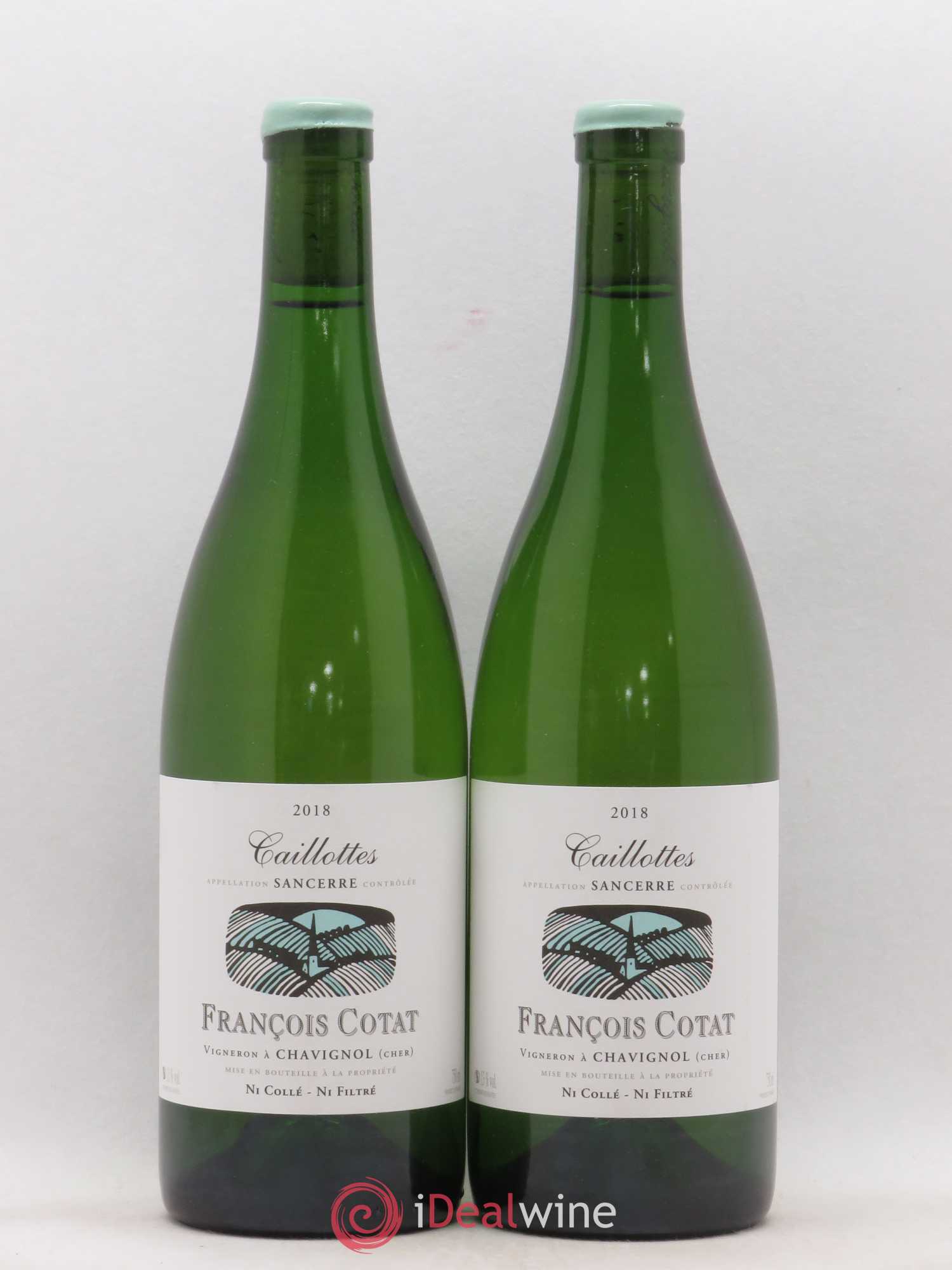 Sancerre Les Caillottes François Cotat (sans prix de réserve) 2018 - Lot de 2 bouteilles - 0