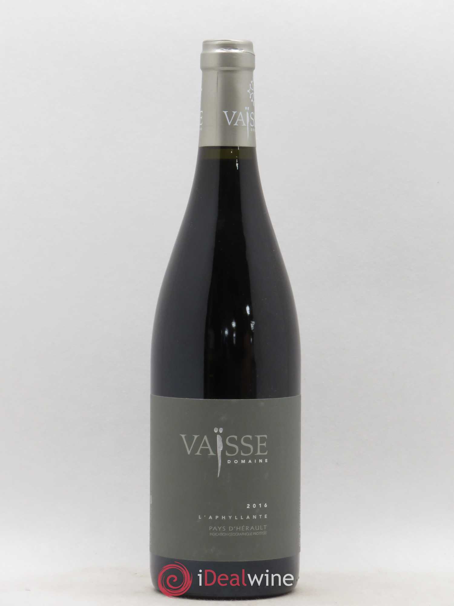 Pays d'Hérault L'Aphyllante Vaisse (Domaine) 2016 - Lot de 1 bouteille - 0