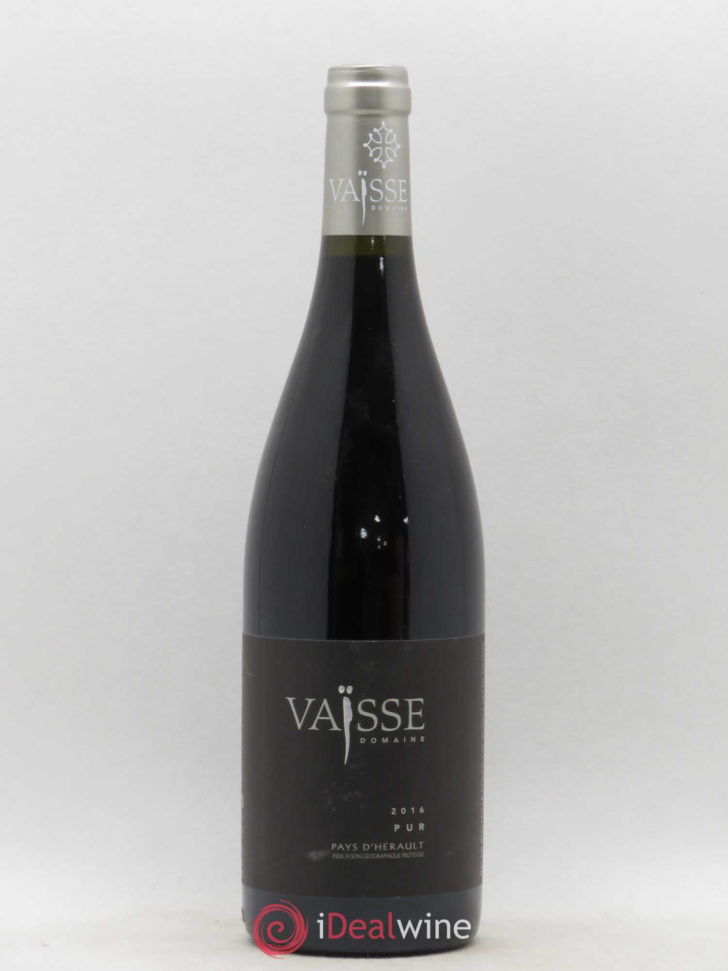 Pays d'Hérault Pur Vaisse (Domaine) 2016 - Lot de 1 bouteille - 0