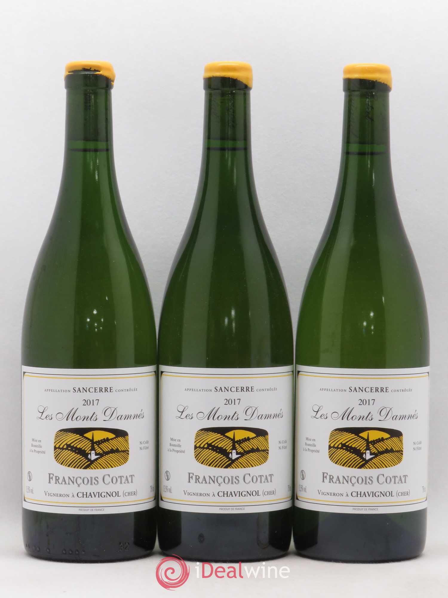 Sancerre Les Monts Damnés François Cotat 2017 - Lot de 3 bouteilles - 0